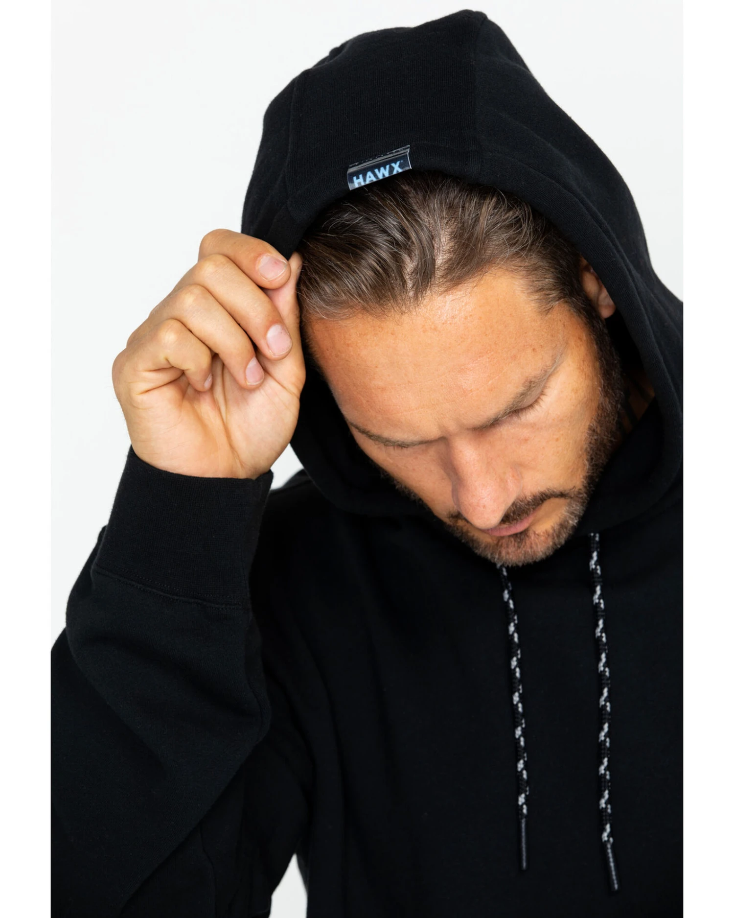 Hawx Men's Logo Sleeve Hooded Work Sweatshirt 7 Hawx Men's Logo Sleeve Hooded Work Sweatshirt - Image 5