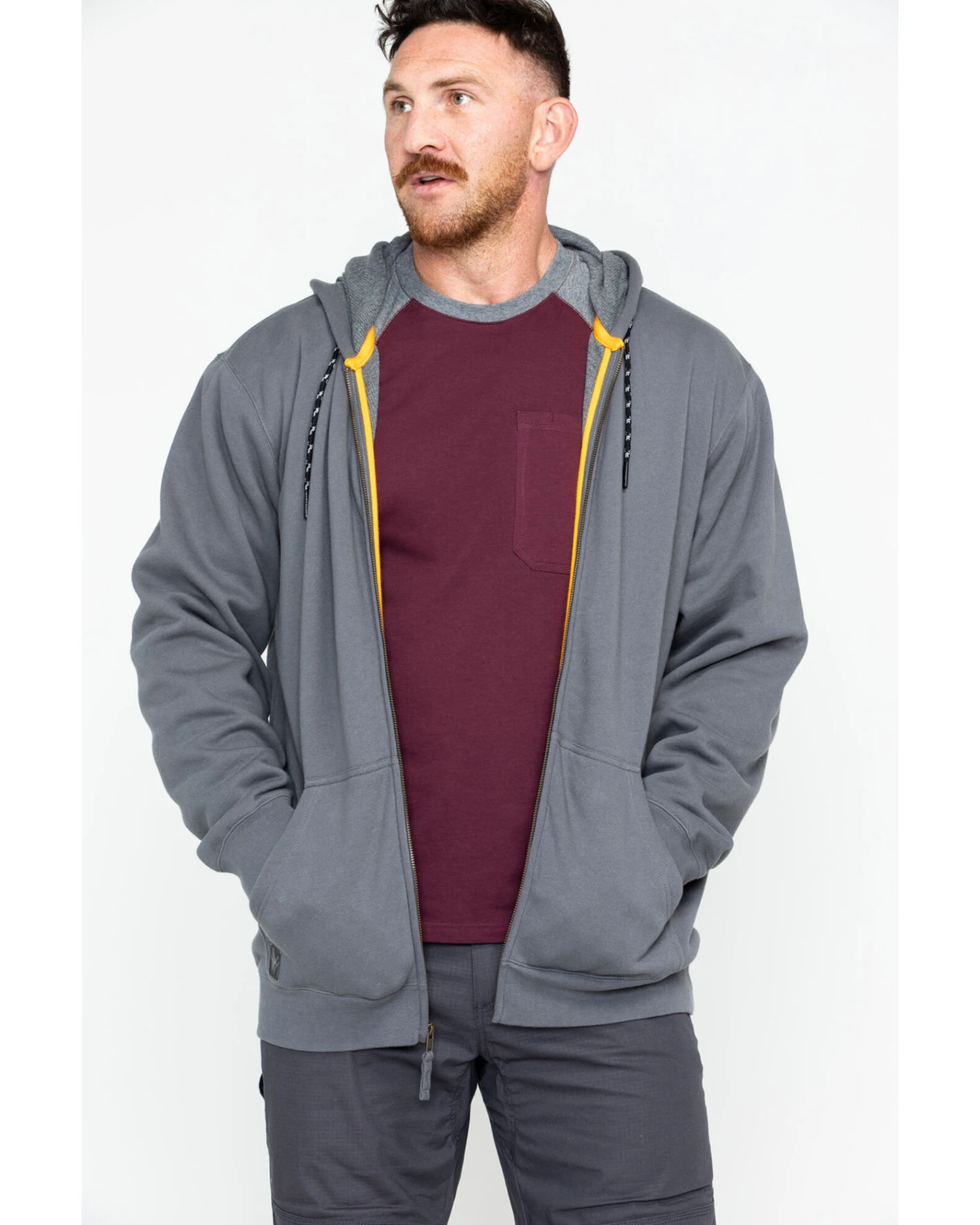 Hawx Men's Zip-Front Hooded Work Jacket 4 Hawx Men's Zip-Front Hooded Work Jacket - Image 2