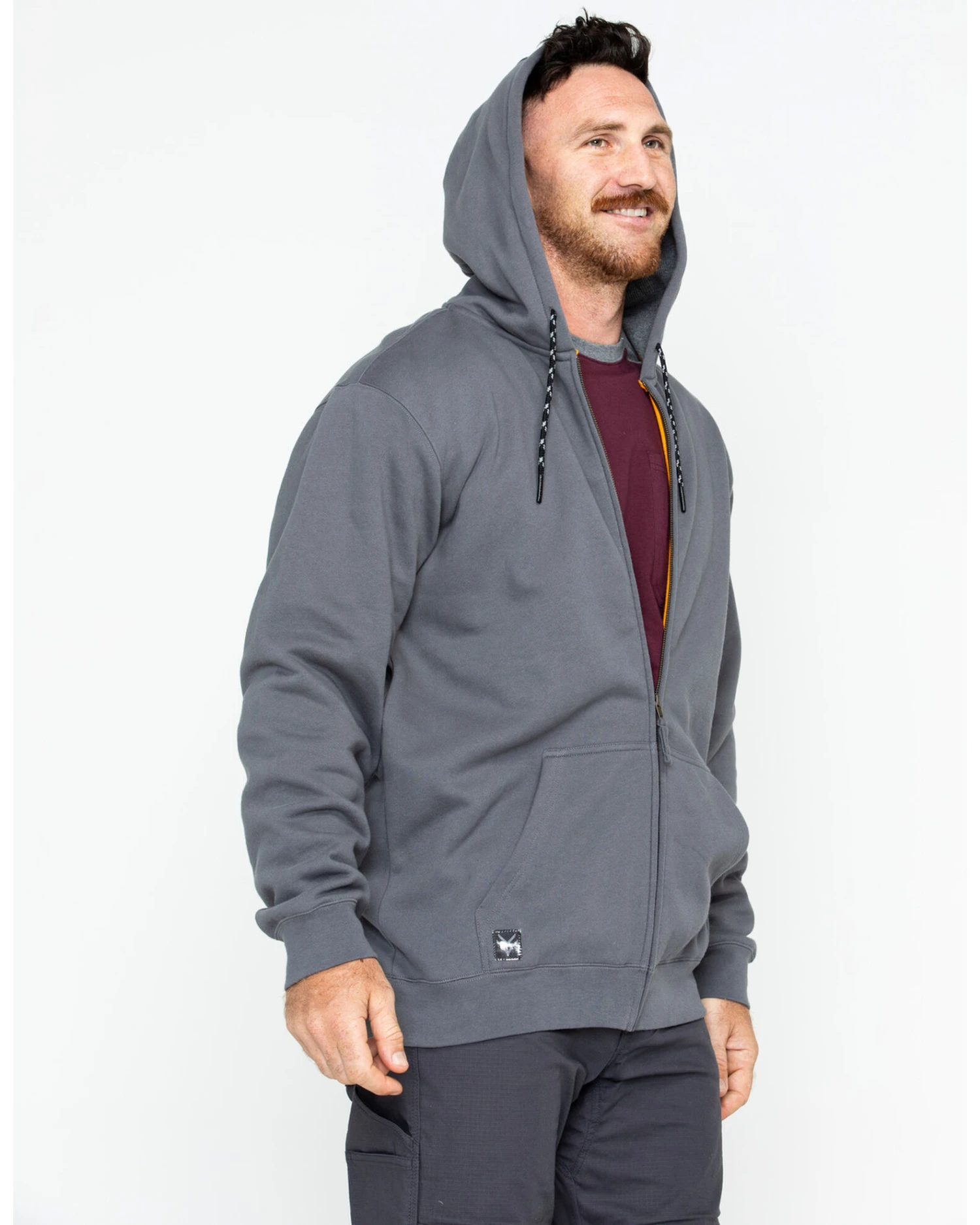 Hawx Men's Zip-Front Hooded Work Jacket 6 Hawx Men's Zip-Front Hooded Work Jacket - Image 4
