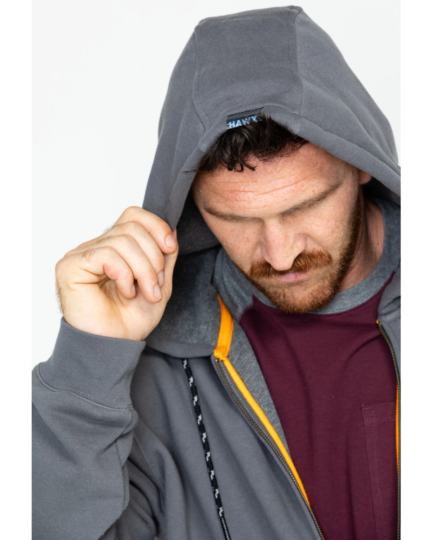 Hawx Men's Zip-Front Hooded Work Jacket 8 Hawx Men's Zip-Front Hooded Work Jacket - Image 6