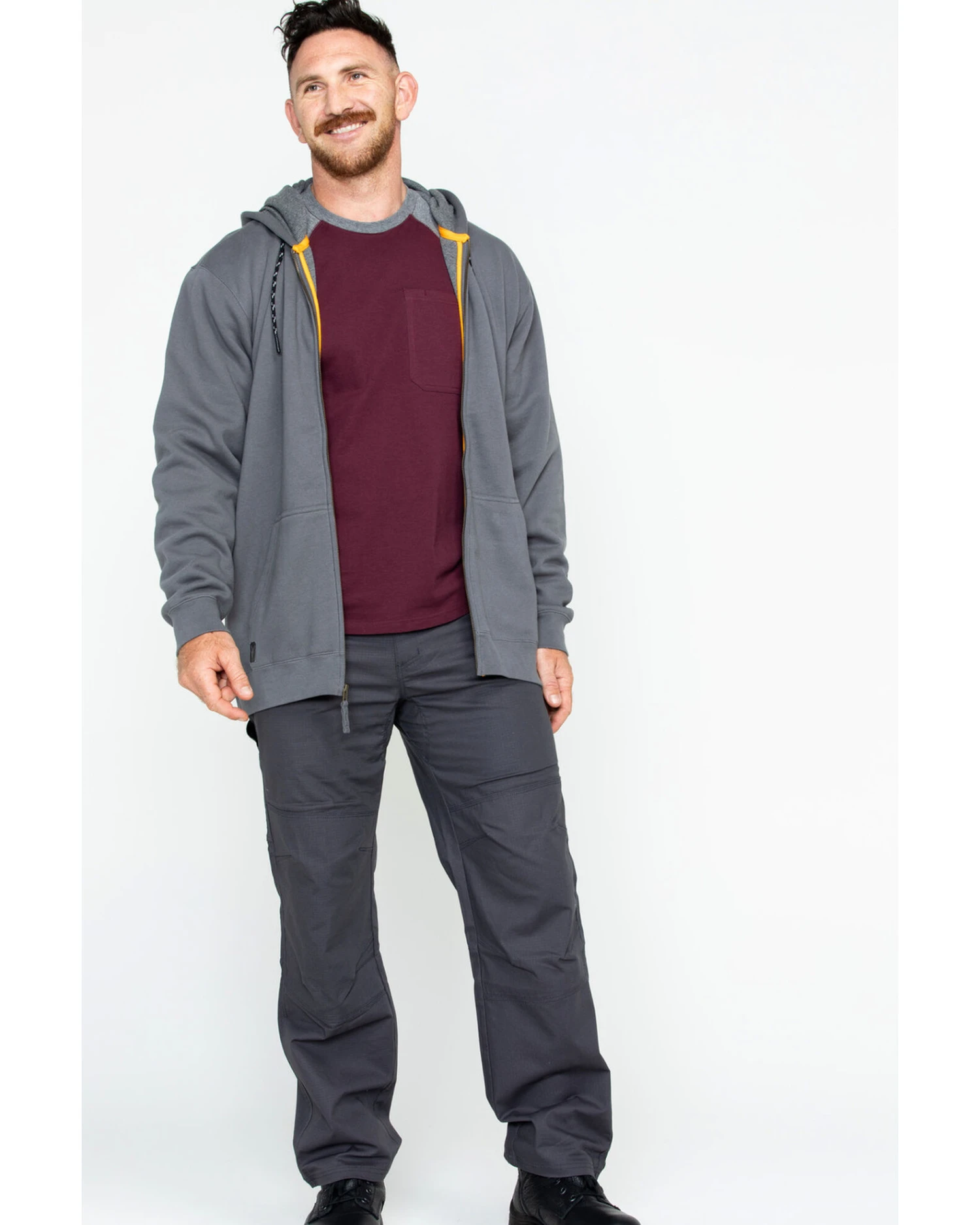 Hawx Men's Zip-Front Hooded Work Jacket 5 Hawx Men's Zip-Front Hooded Work Jacket - Image 3