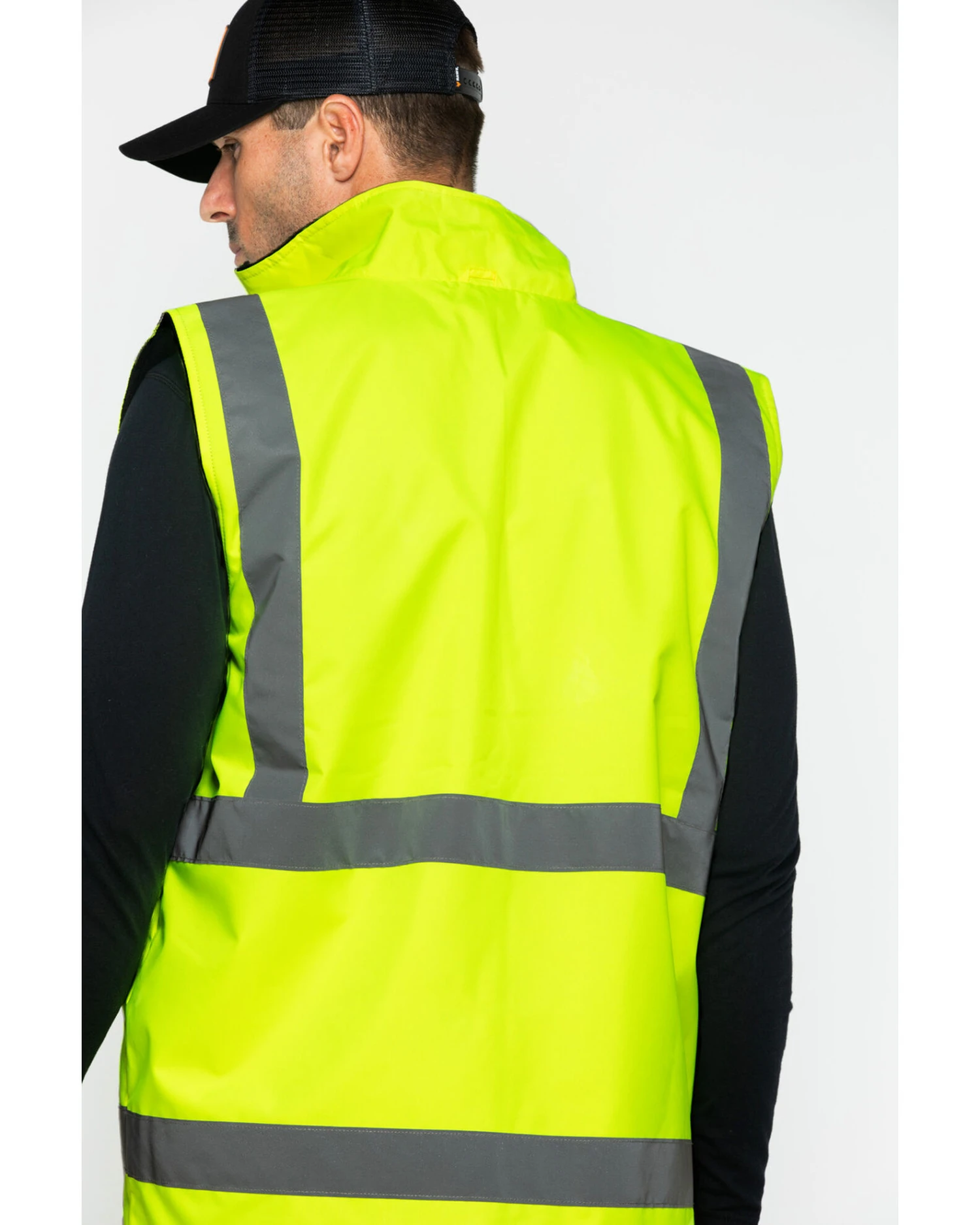 Hawx Men's Reversible Reflective Work Vest 8 Hawx Men's Reversible Reflective Work Vest - Image 6