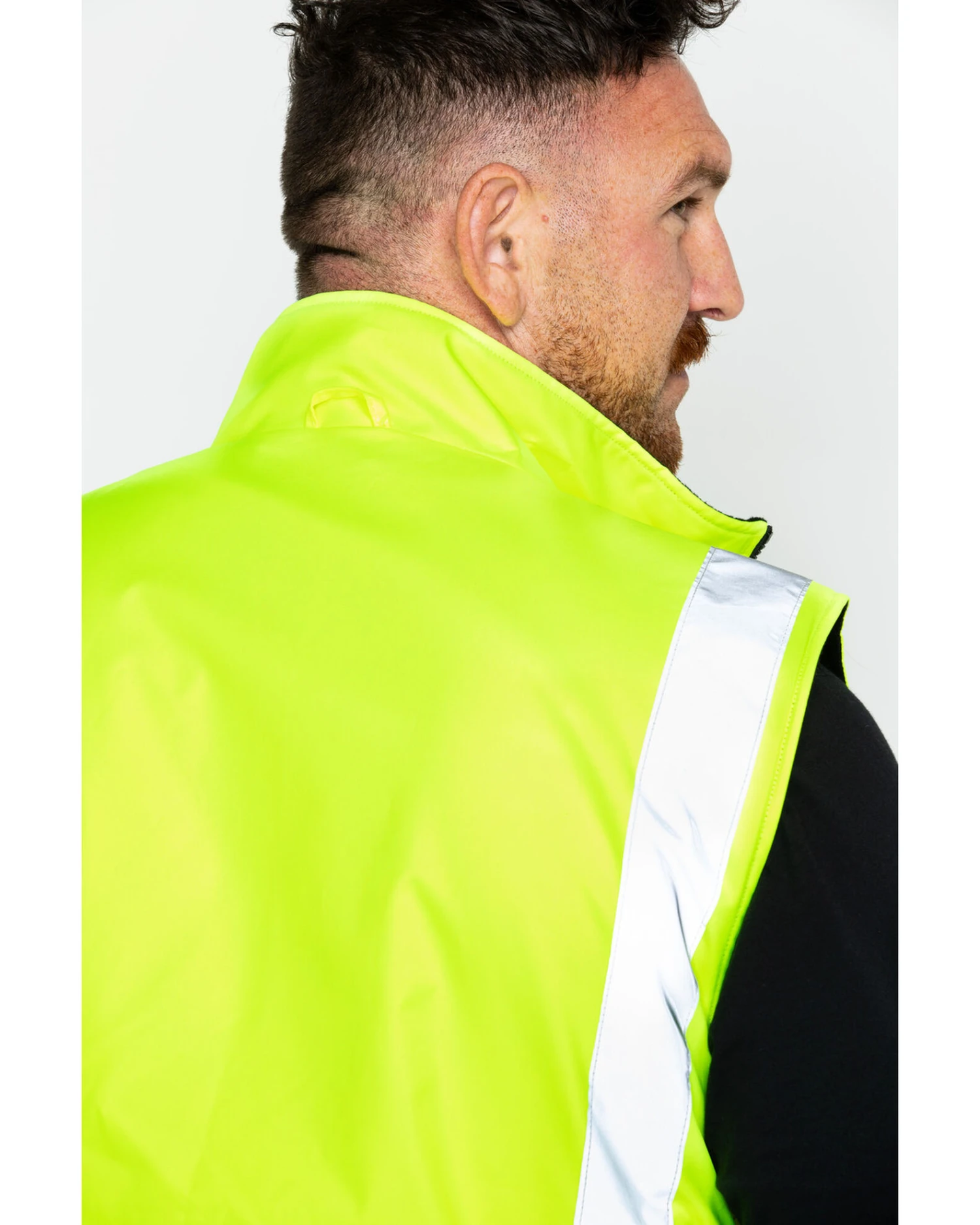 Hawx Men's Reversible Hi-Vis Reflective Work Vest - Big & Tall 4 Hawx Men's Reversible Hi-Vis Reflective Work Vest - Big & Tall - Image 2