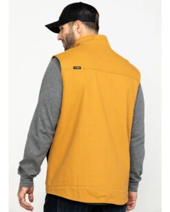 Front Page 68 Hawx Men's Khaki Canvas Sherpa Lined Work Vest