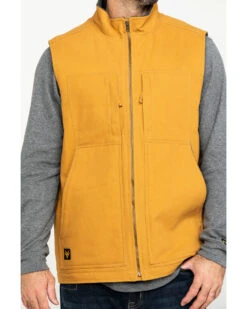 Hawx Men's Khaki Canvas Sherpa Lined Work Vest 12 Hawx Men's Khaki Canvas Sherpa Lined Work Vest -StyleHub Shop 2000283414 200 P4