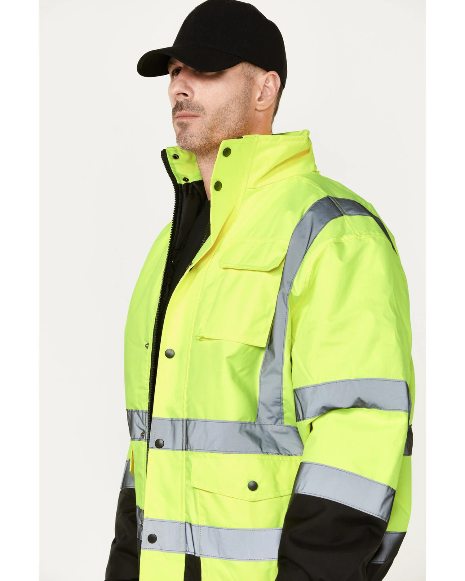 Hawx Men's High-Visibility Bomber Work Jacket - Tall 4 Hawx Men's High-Visibility Bomber Work Jacket - Tall - Image 2