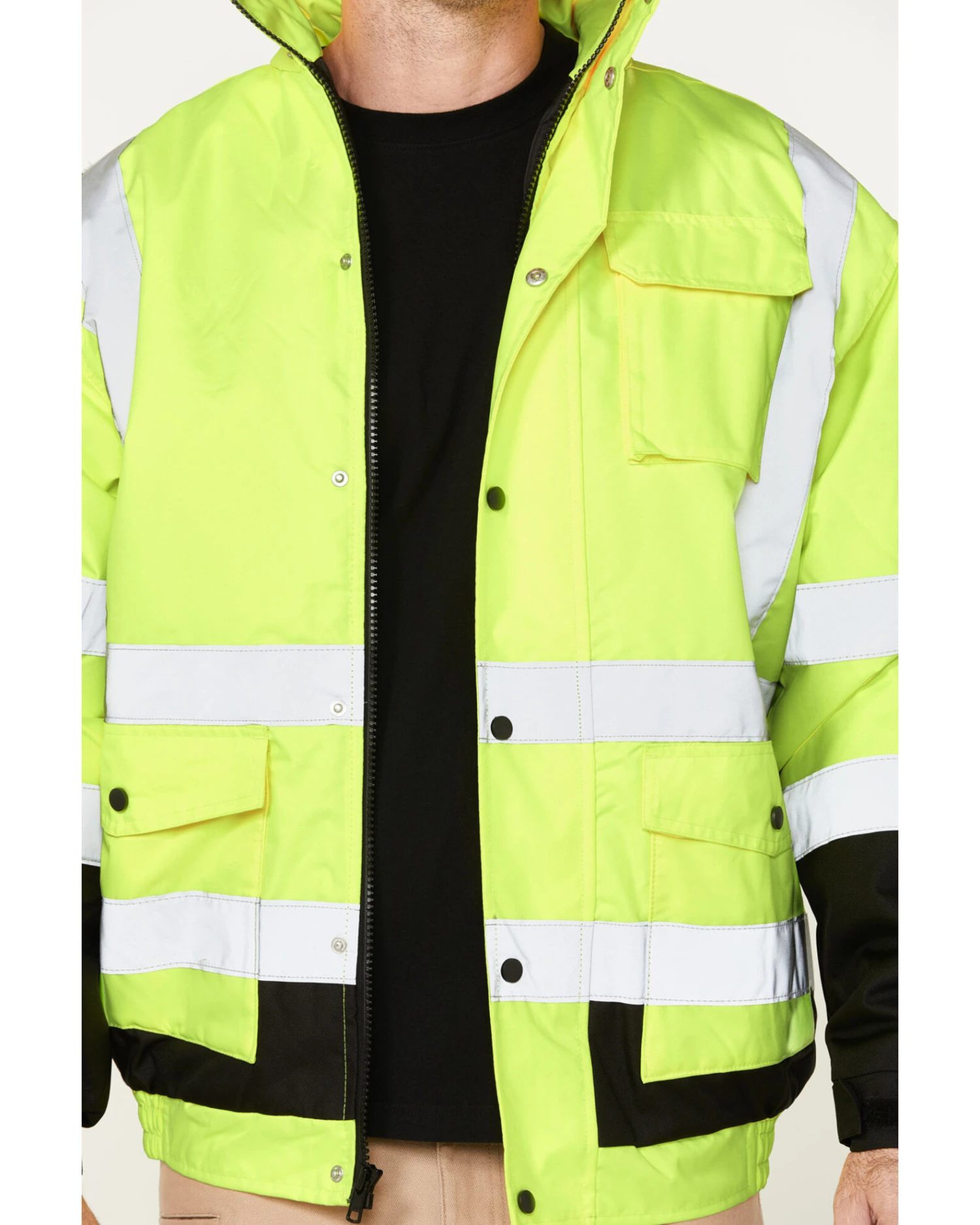 Hawx Men's High-Visibility Bomber Work Jacket - Tall 5 Hawx Men's High-Visibility Bomber Work Jacket - Tall - Image 3