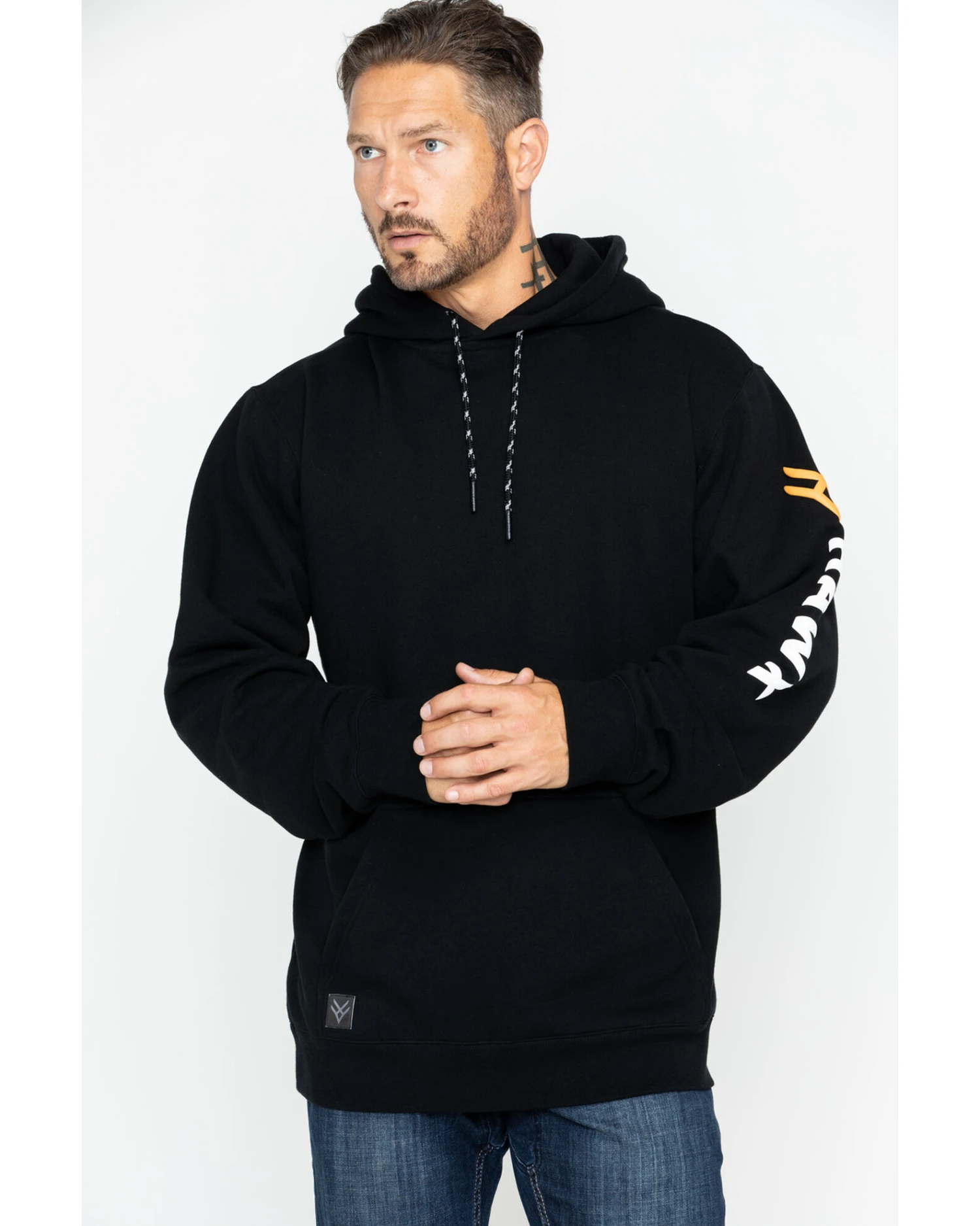 Hawx Men's Logo Sleeve Hooded Work Sweatshirt - Big 8 Hawx Men's Logo Sleeve Hooded Work Sweatshirt - Big - Image 6