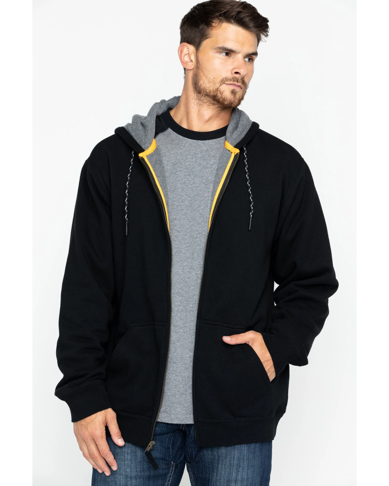 Hawx Men's Zip-Front Thermal Lined Hooded Jacket - Tall 3 Hawx Men's Zip-Front Thermal Lined Hooded Jacket - Tall