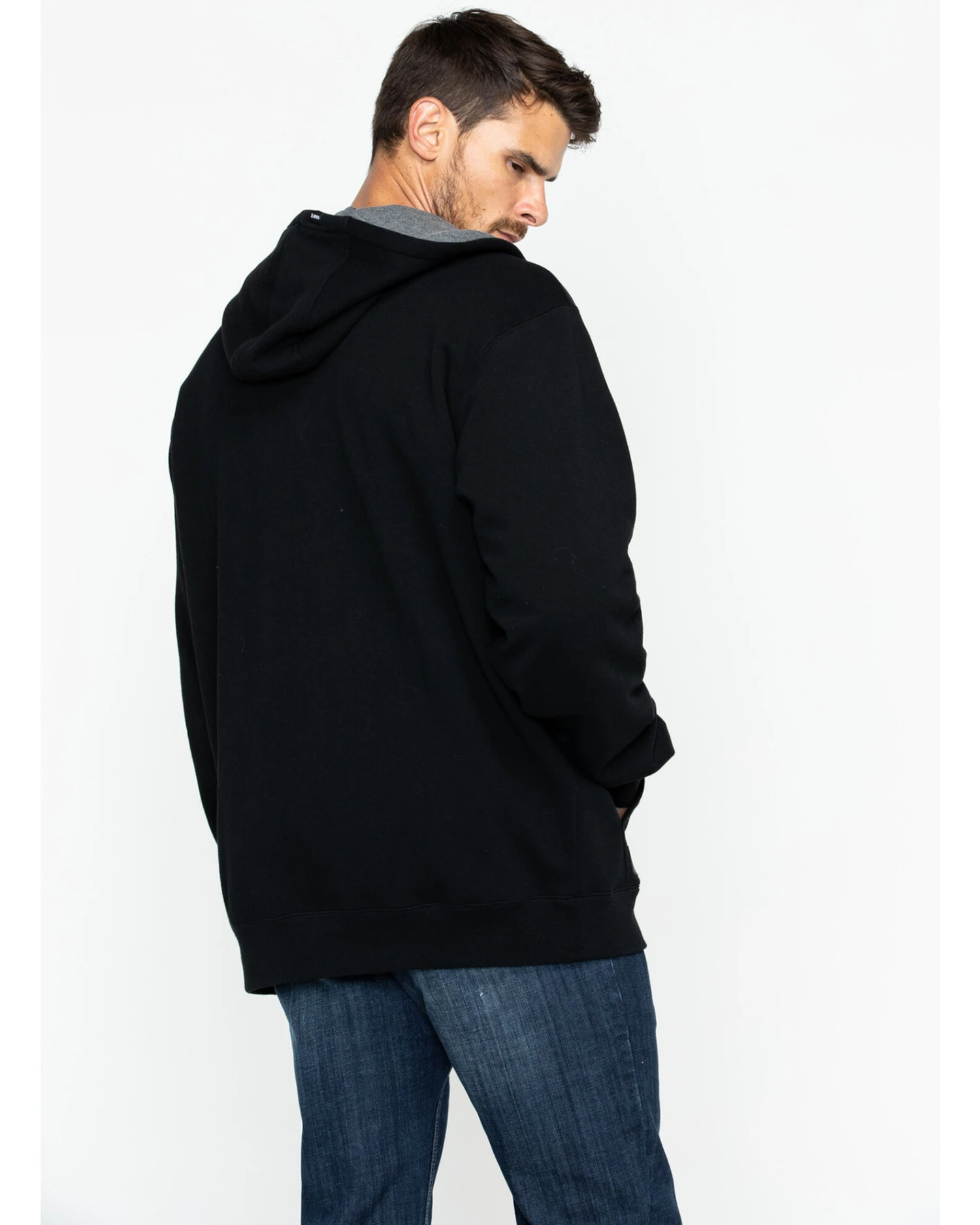 Hawx Men's Zip-Front Thermal Lined Hooded Jacket - Tall 6 Hawx Men's Zip-Front Thermal Lined Hooded Jacket - Tall - Image 4