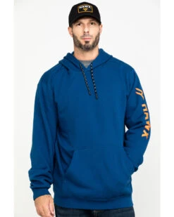 Hawx Men's Logo Sleeve Performance Fleece Hooded Work Sweatshirt 12 Hawx Men's Logo Sleeve Performance Fleece Hooded Work Sweatshirt -StyleHub Shop 2000284116 400 P1