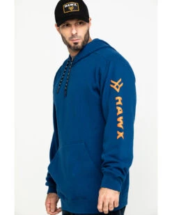 Hawx Men's Logo Sleeve Performance Fleece Hooded Work Sweatshirt - Big & Tall -StyleHub Shop 2000284118 400 P3 1