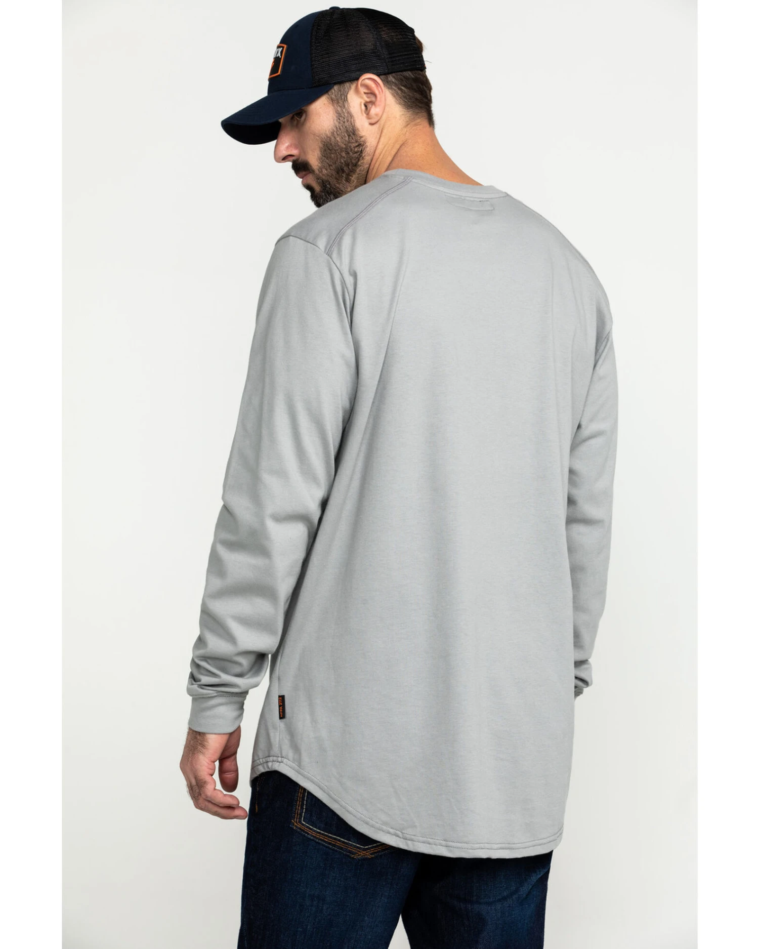 Hawx Men's FR Pocket Long Sleeve Work T-Shirt - Tall 4 Hawx Men's FR Pocket Long Sleeve Work T-Shirt - Tall - Image 2
