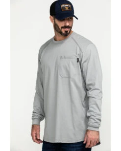 Hawx Men's FR Pocket Long Sleeve Work T-Shirt - Tall