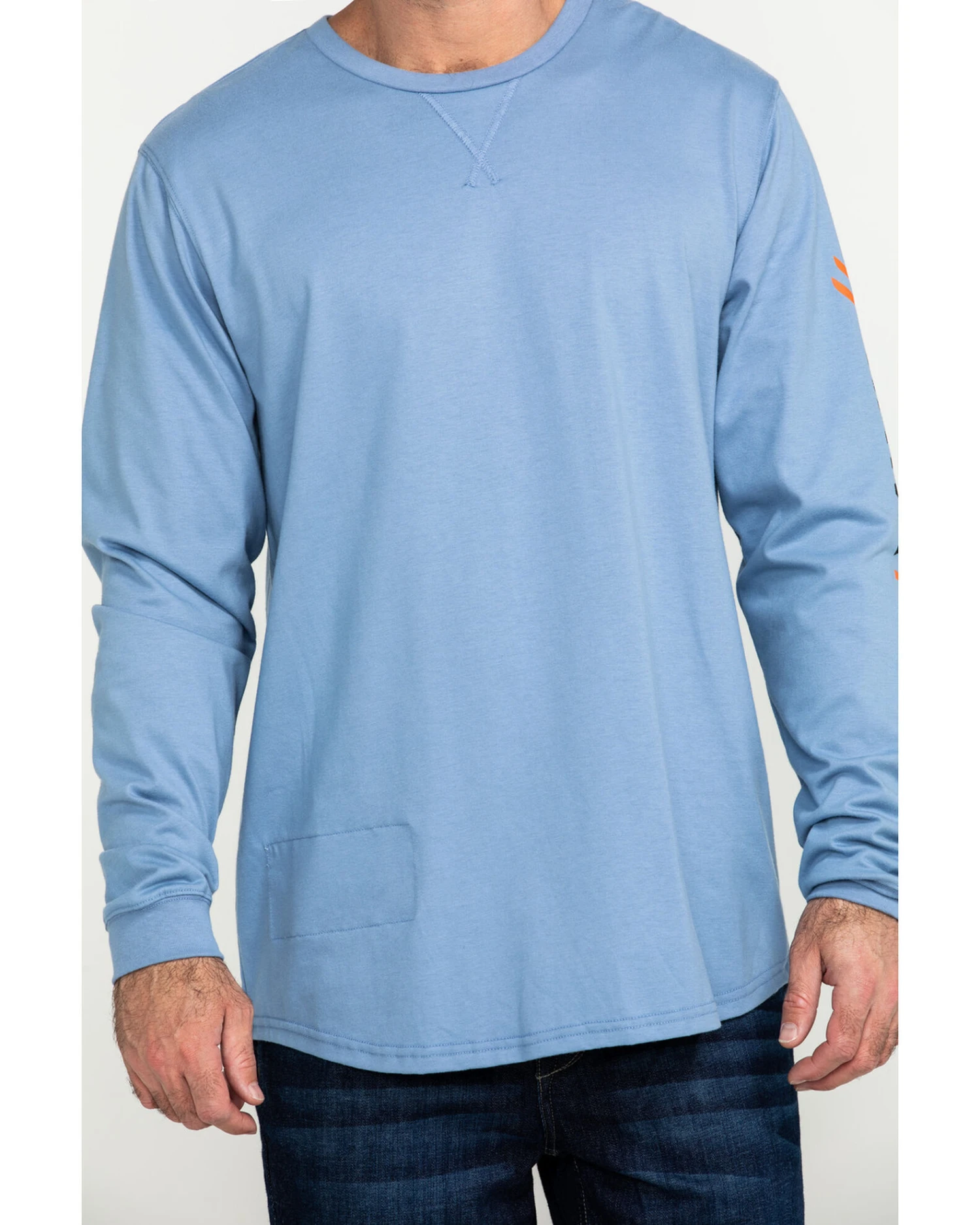 Hawx Men's FR Logo Long Sleeve Work T-Shirt - Big & Tall 4 Hawx Men's FR Logo Long Sleeve Work T-Shirt - Big & Tall - Image 2