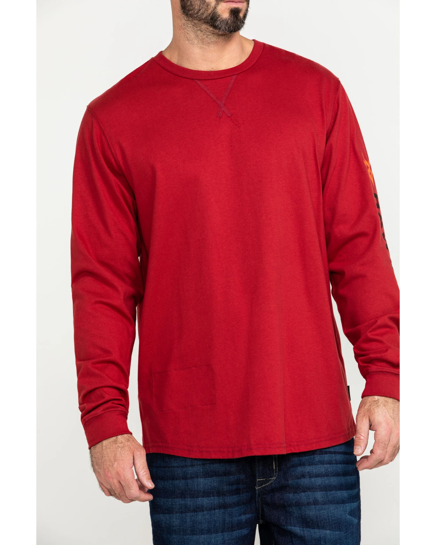 Hawx Men's FR Logo Long Sleeve Work T-Shirt - Tall 4 Hawx Men's FR Logo Long Sleeve Work T-Shirt - Tall - Image 2