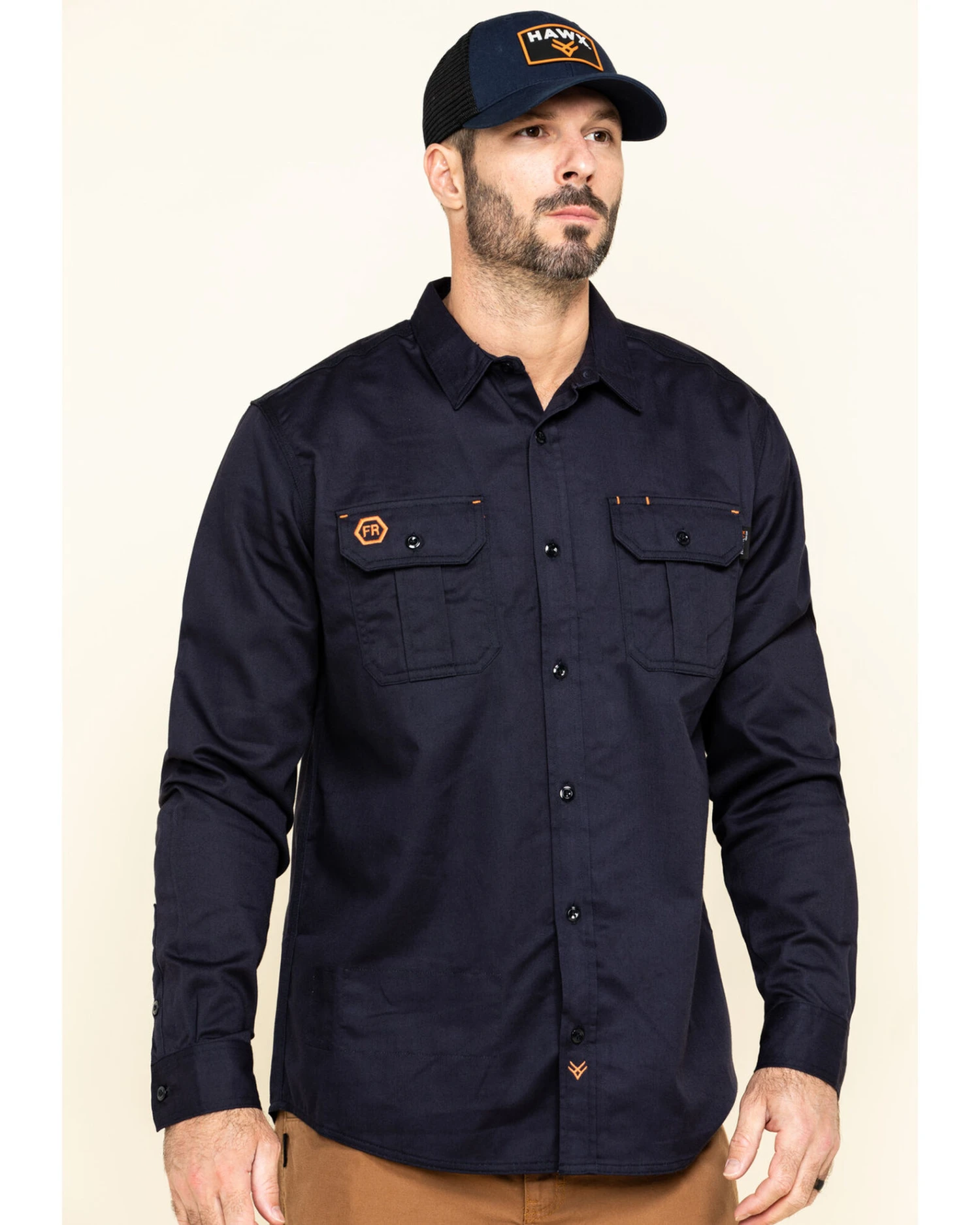 Hawx Men's FR Long Sleeve Woven Work Shirt - Tall 3 Hawx Men's FR Long Sleeve Woven Work Shirt - Tall
