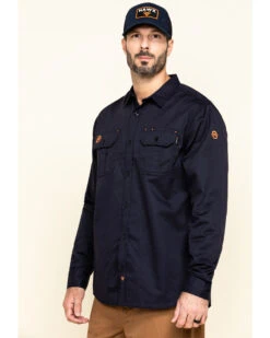 Hawx Men's FR Long Sleeve Woven Work Shirt - Tall 13 Hawx Men's FR Long Sleeve Woven Work Shirt - Tall -StyleHub Shop 2000284656 410 P3