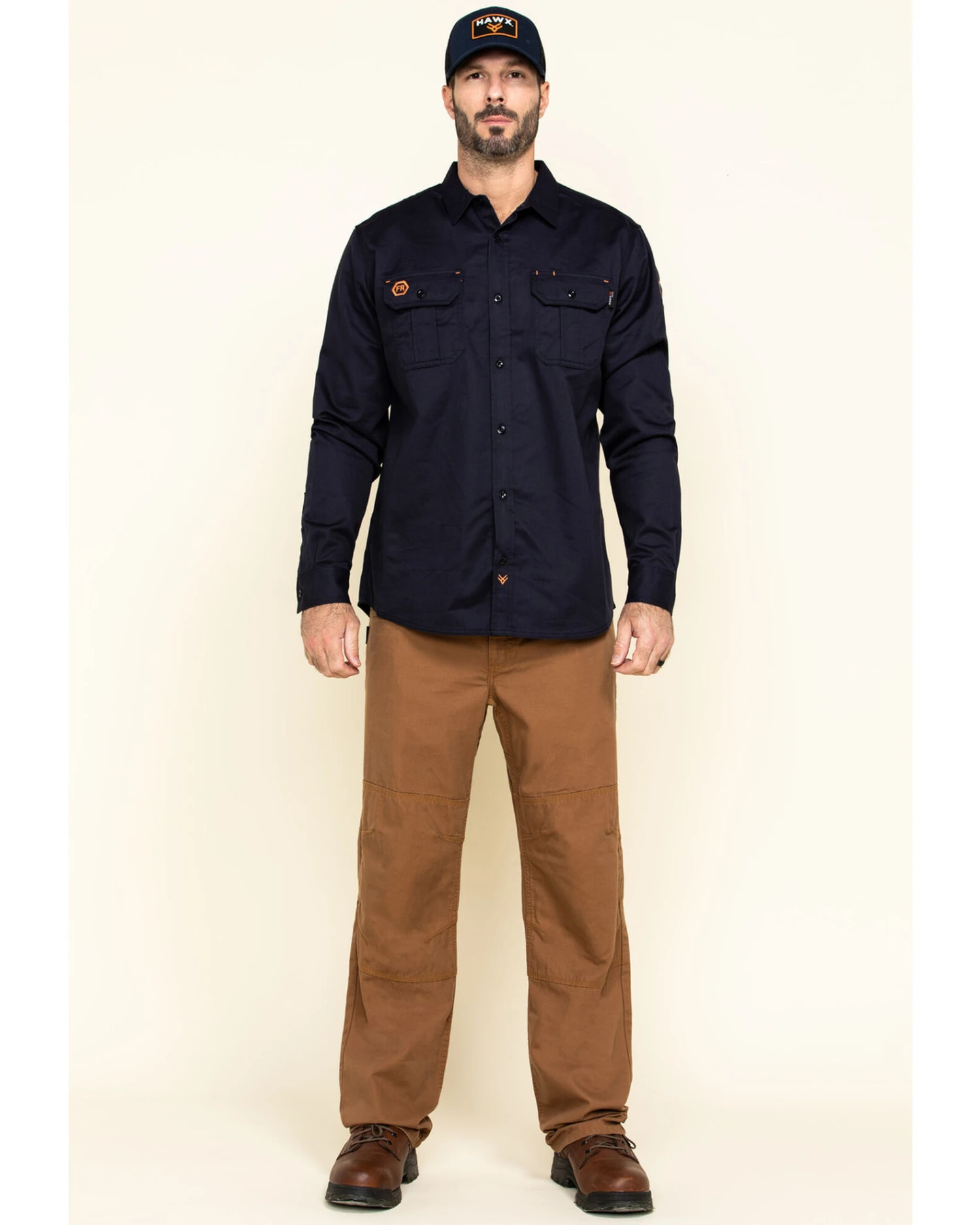 Hawx Men's FR Long Sleeve Woven Work Shirt - Tall 7 Hawx Men's FR Long Sleeve Woven Work Shirt - Tall - Image 5