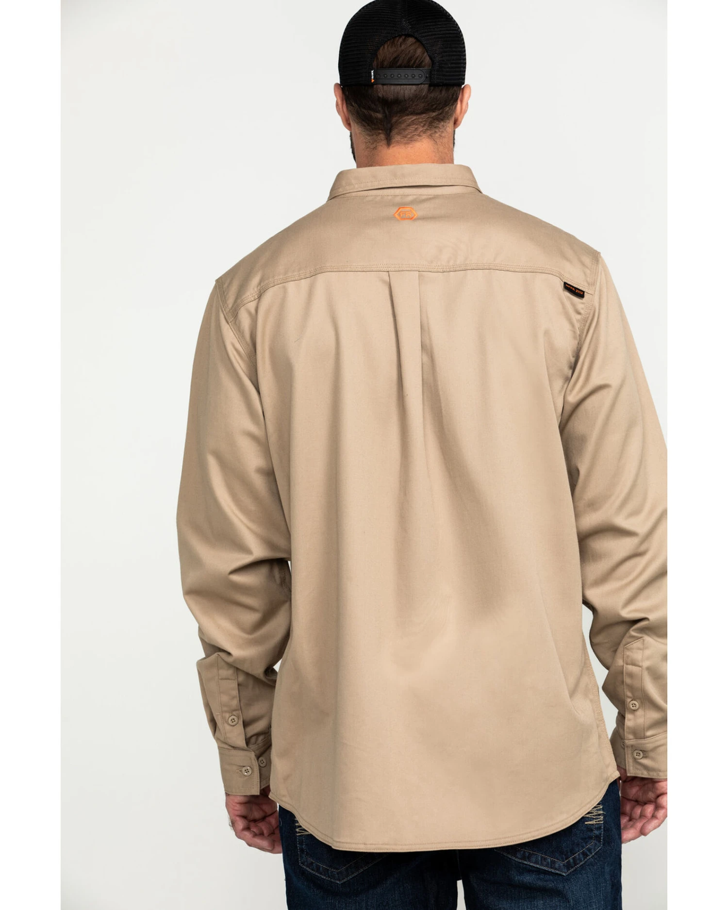 Hawx Men's FR Long Sleeve Woven Work Shirt - Big 5 Hawx Men's FR Long Sleeve Woven Work Shirt - Big - Image 3