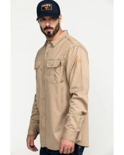 Hawx Men's FR Long Sleeve Woven Work Shirt - Big 10 Hawx Men's FR Long Sleeve Woven Work Shirt - Big -StyleHub Shop 2000284658 250 P3