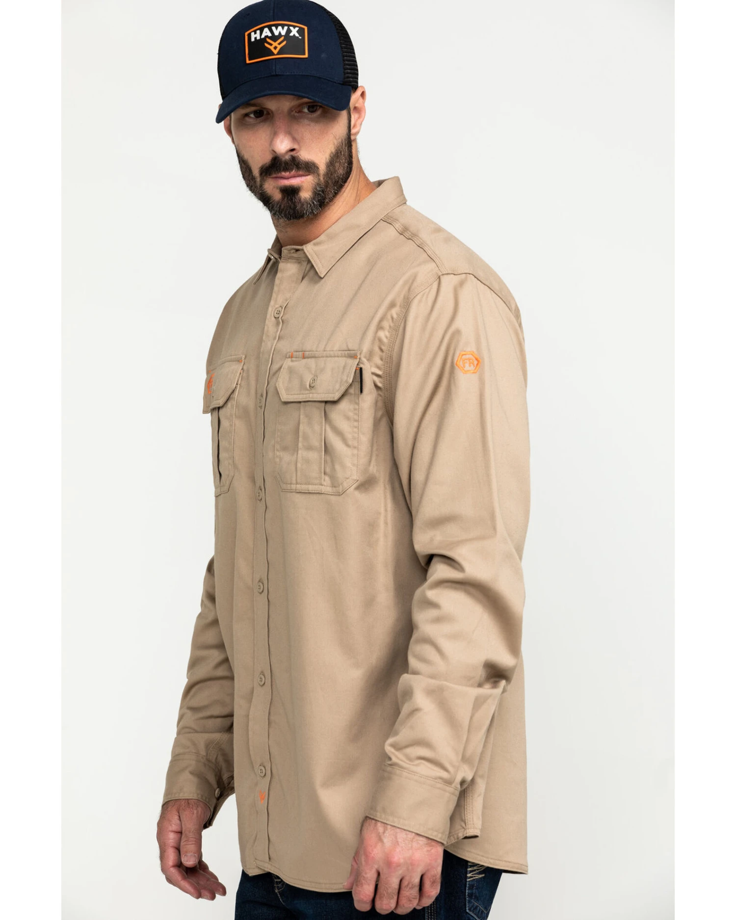 Hawx Men's FR Long Sleeve Woven Work Shirt - Big 6 Hawx Men's FR Long Sleeve Woven Work Shirt - Big - Image 4
