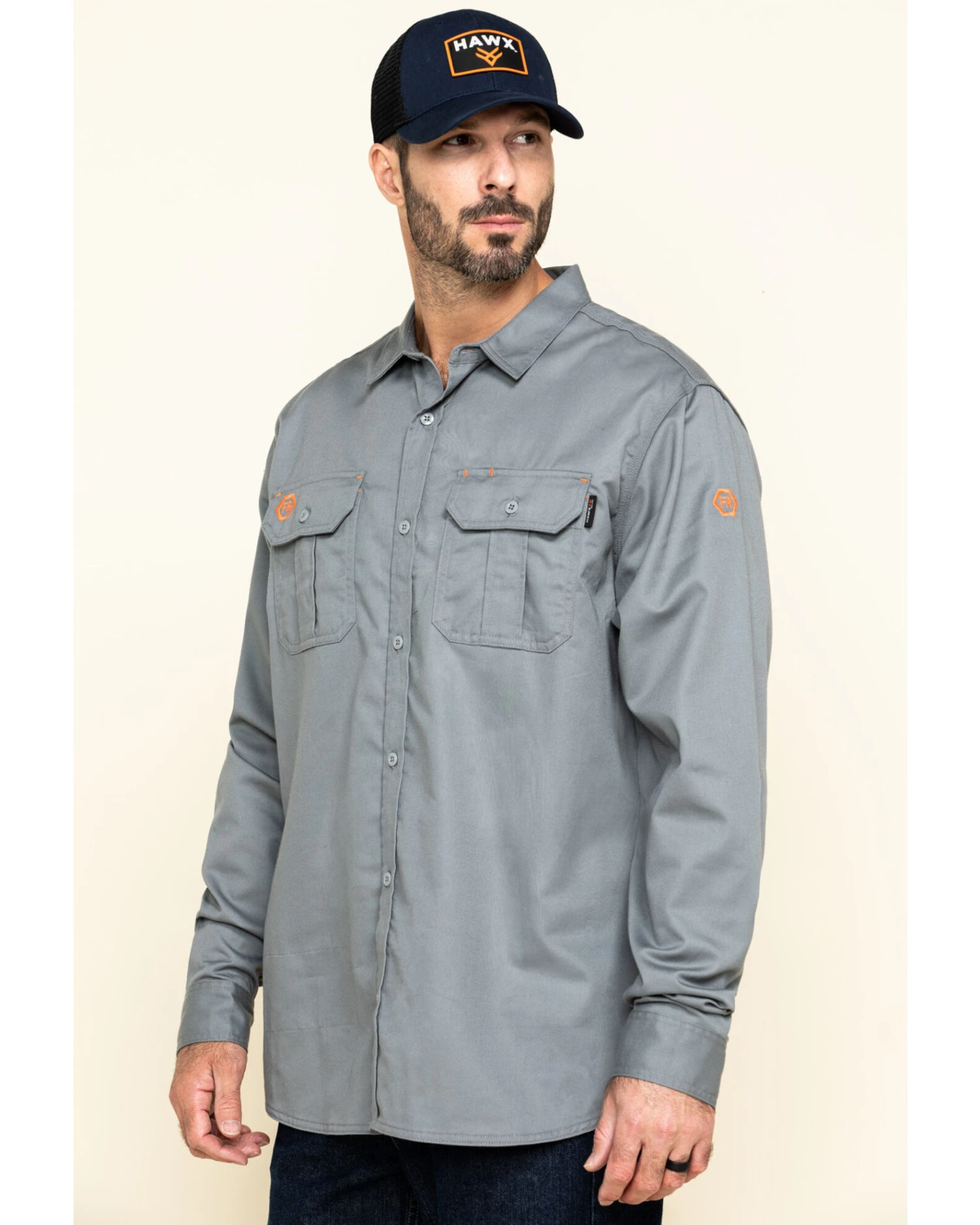 Hawx Men's FR Long Sleeve Work Shirt - Big 4 Hawx Men's FR Long Sleeve Work Shirt - Big - Image 2