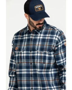 Hawx Men's FR Plaid Print Long Sleeve Woven Work Shirt - Big 10 Hawx Men's FR Plaid Print Long Sleeve Woven Work Shirt - Big -StyleHub Shop 2000284665 400 P5