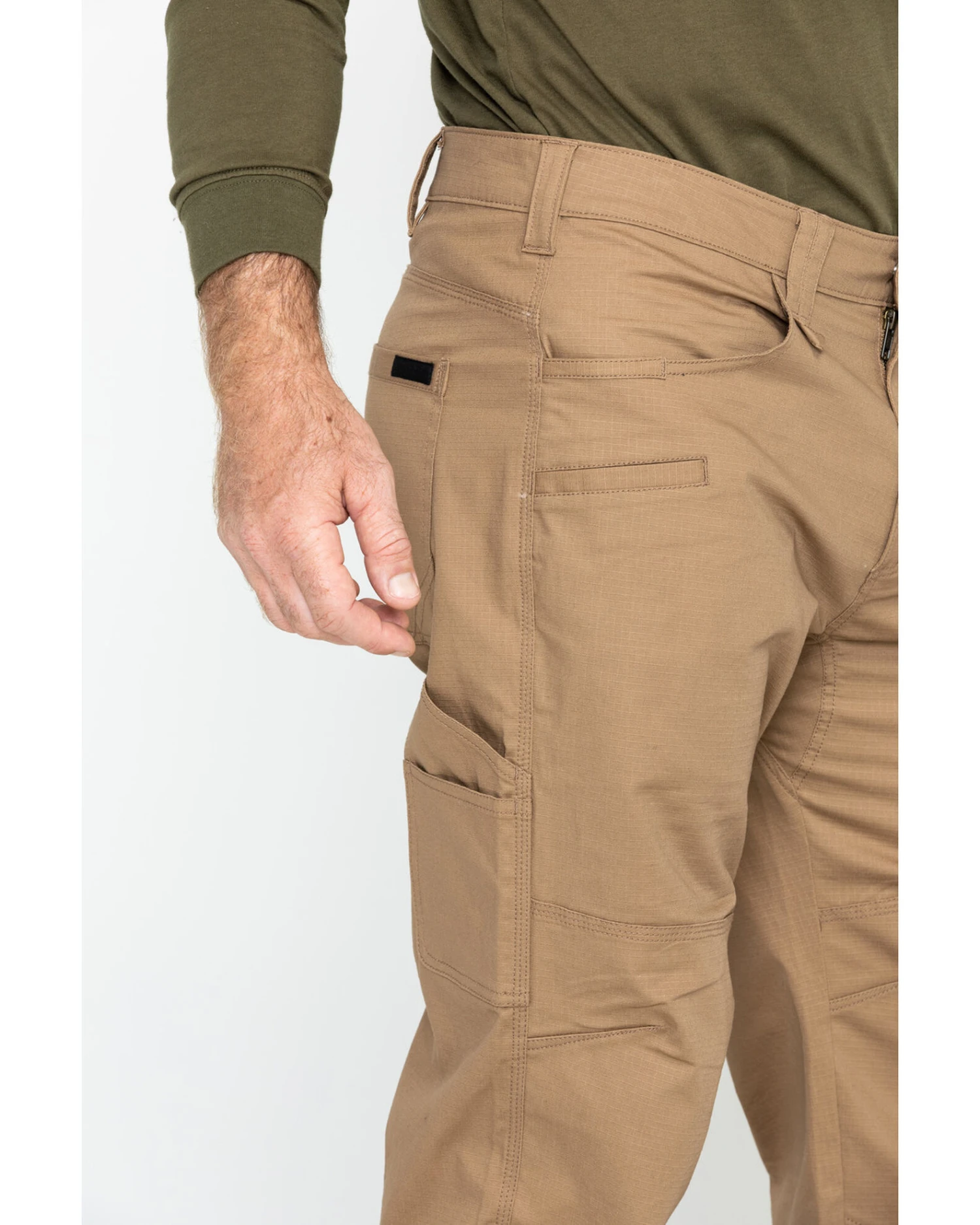 Hawx Men's Brown Stretch Ripstop Utility Work Pants - Big 6 Hawx Men's Brown Stretch Ripstop Utility Work Pants - Big - Image 4