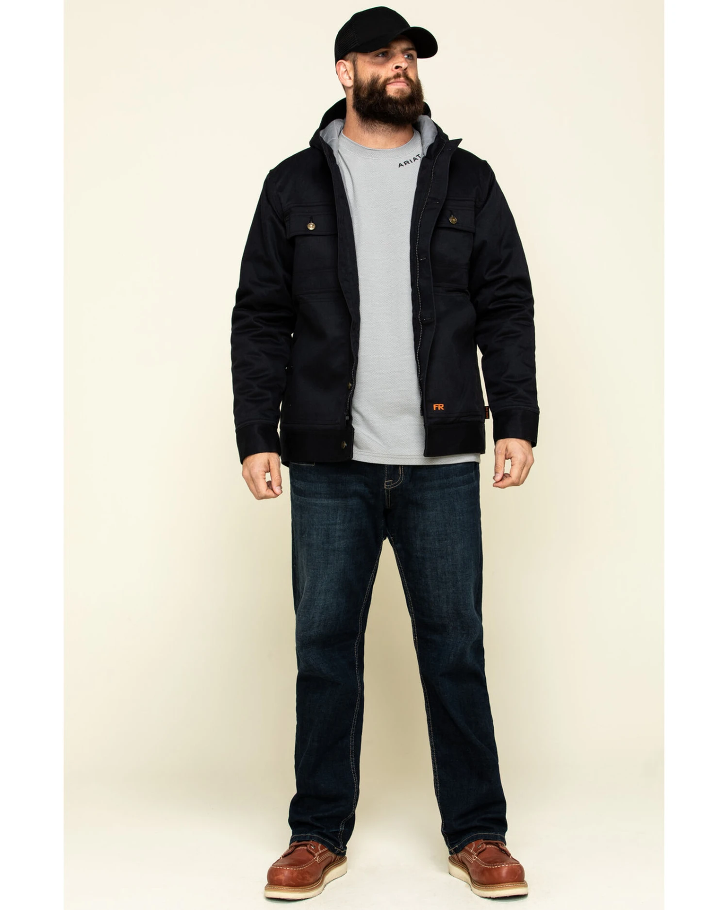 Cody James Men's FR Hooded Duck Work Jacket - Tall 4 Cody James Men's FR Hooded Duck Work Jacket - Tall - Image 2