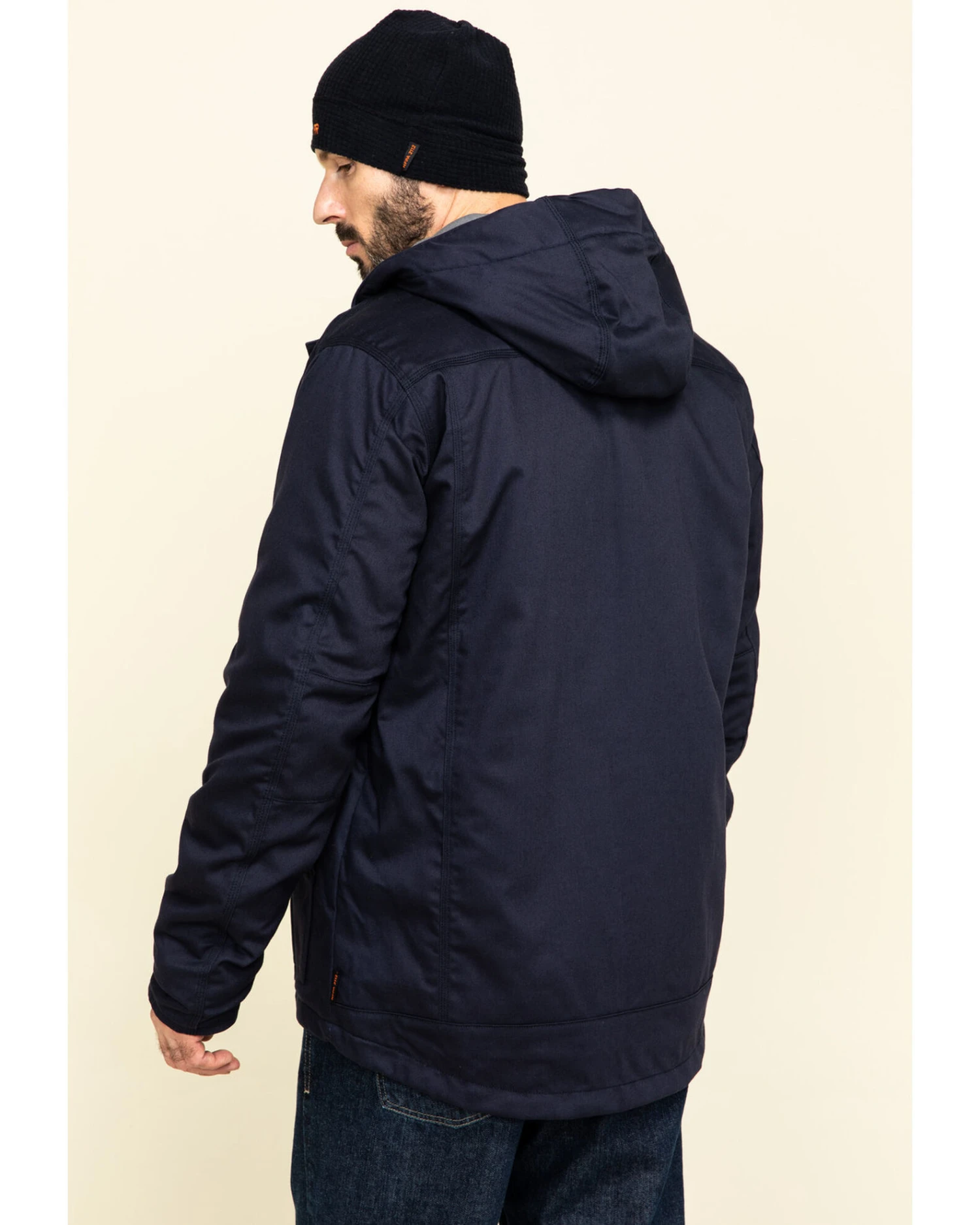 Hawx Men's FR Duck Hooded Work Jacket - Tall 5 Hawx Men's FR Duck Hooded Work Jacket - Tall - Image 3