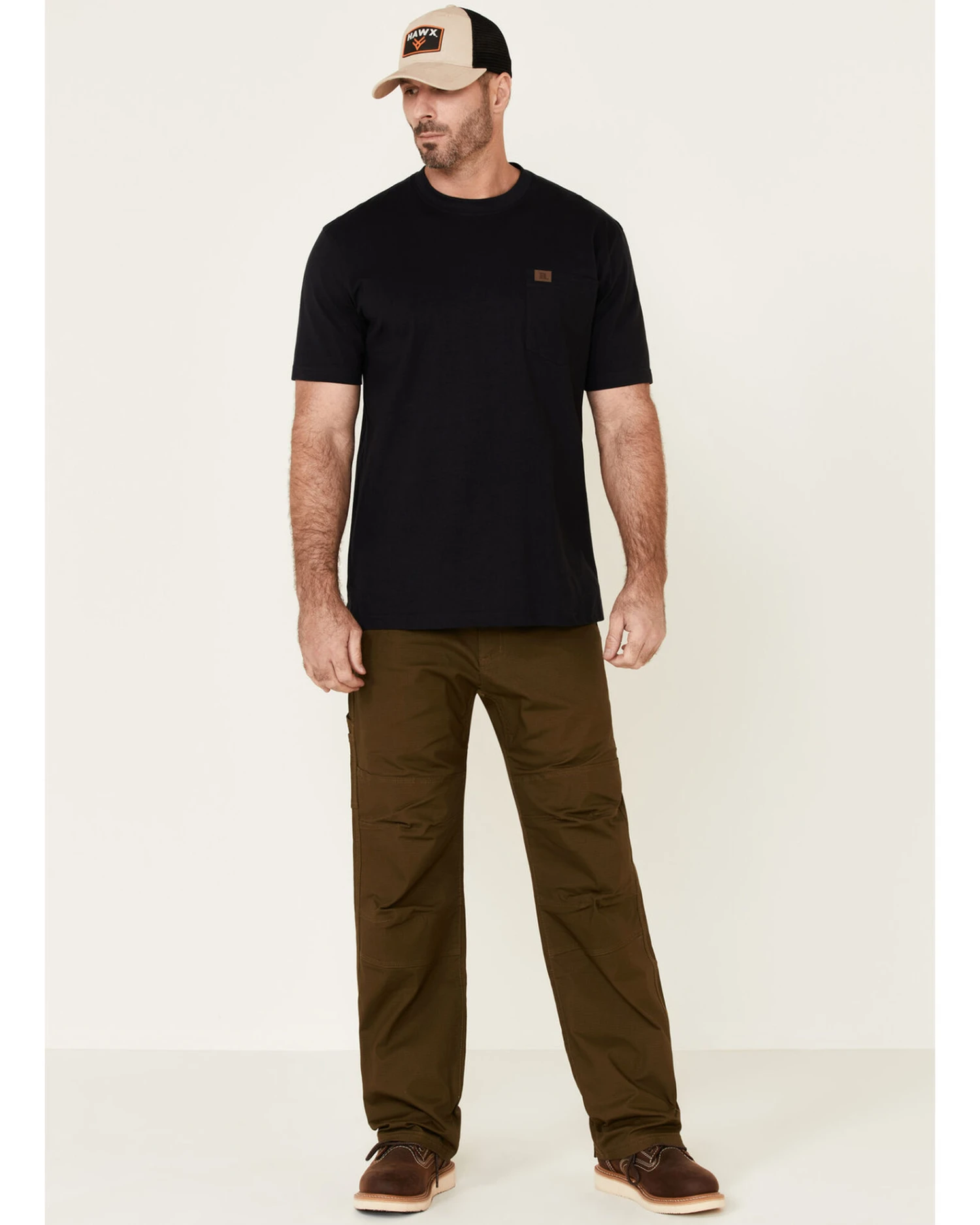 Hawx Men's Dark Olive Stretch Ripstop Work Pants 7 Hawx Men's Dark Olive Stretch Ripstop Work Pants - Image 5