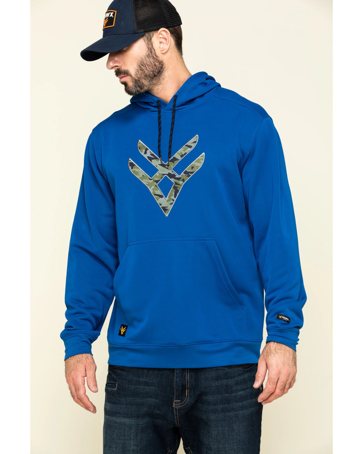 Hawx Men's Tech Logo Hooded Work Sweatshirt 6 Hawx Men's Tech Logo Hooded Work Sweatshirt - Image 4