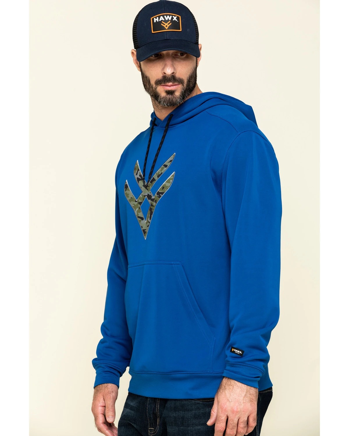 Hawx Men's Tech Logo Hooded Work Sweatshirt 5 Hawx Men's Tech Logo Hooded Work Sweatshirt - Image 3