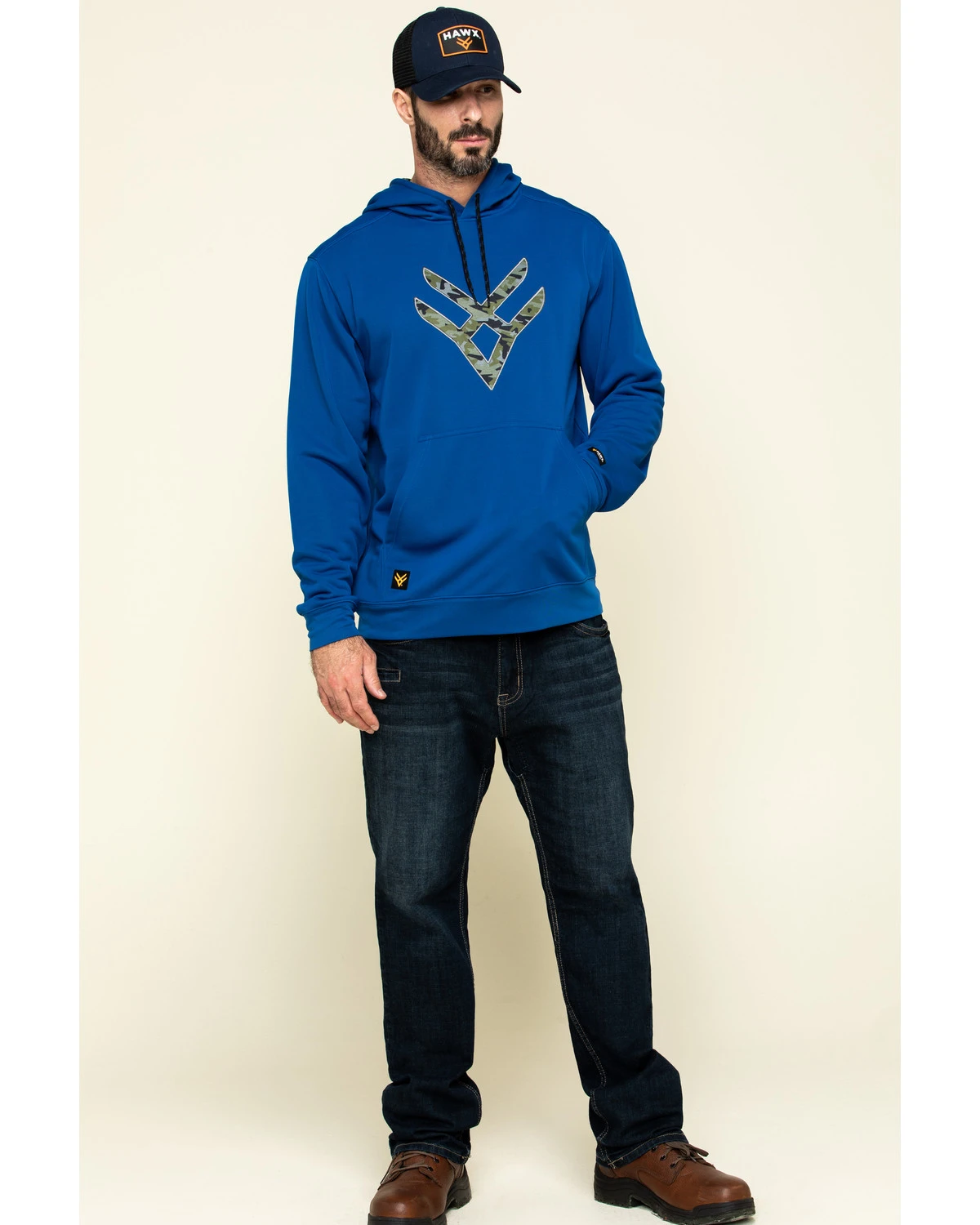 Hawx Men's Tech Logo Hooded Work Sweatshirt 8 Hawx Men's Tech Logo Hooded Work Sweatshirt - Image 6