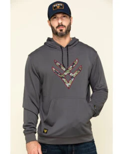 Hawx Men's Gray Tech Logo Hooded Work Sweatshirt - Tall 11 Hawx Men's Gray Tech Logo Hooded Work Sweatshirt - Tall -StyleHub Shop 2000297060 021 P1