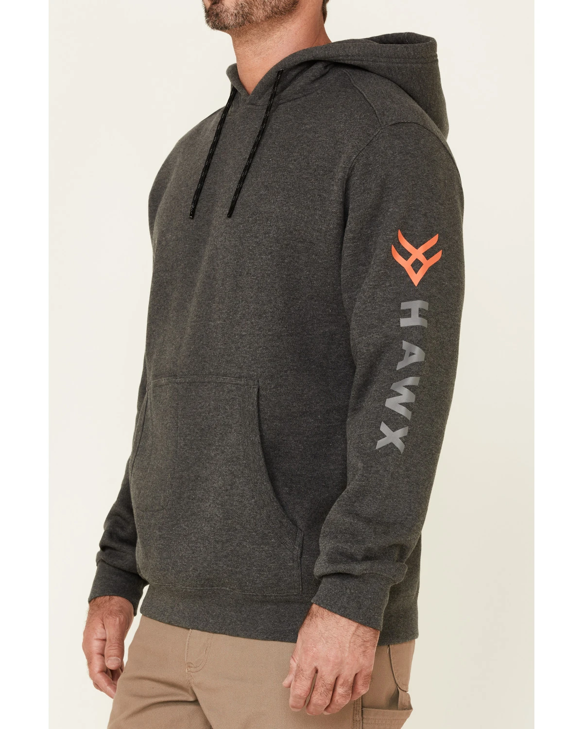 Hawx Men's Primo Logo Fleece-Lined Work Hooded Sweatshirt 5 Hawx Men's Primo Logo Fleece-Lined Work Hooded Sweatshirt - Image 3