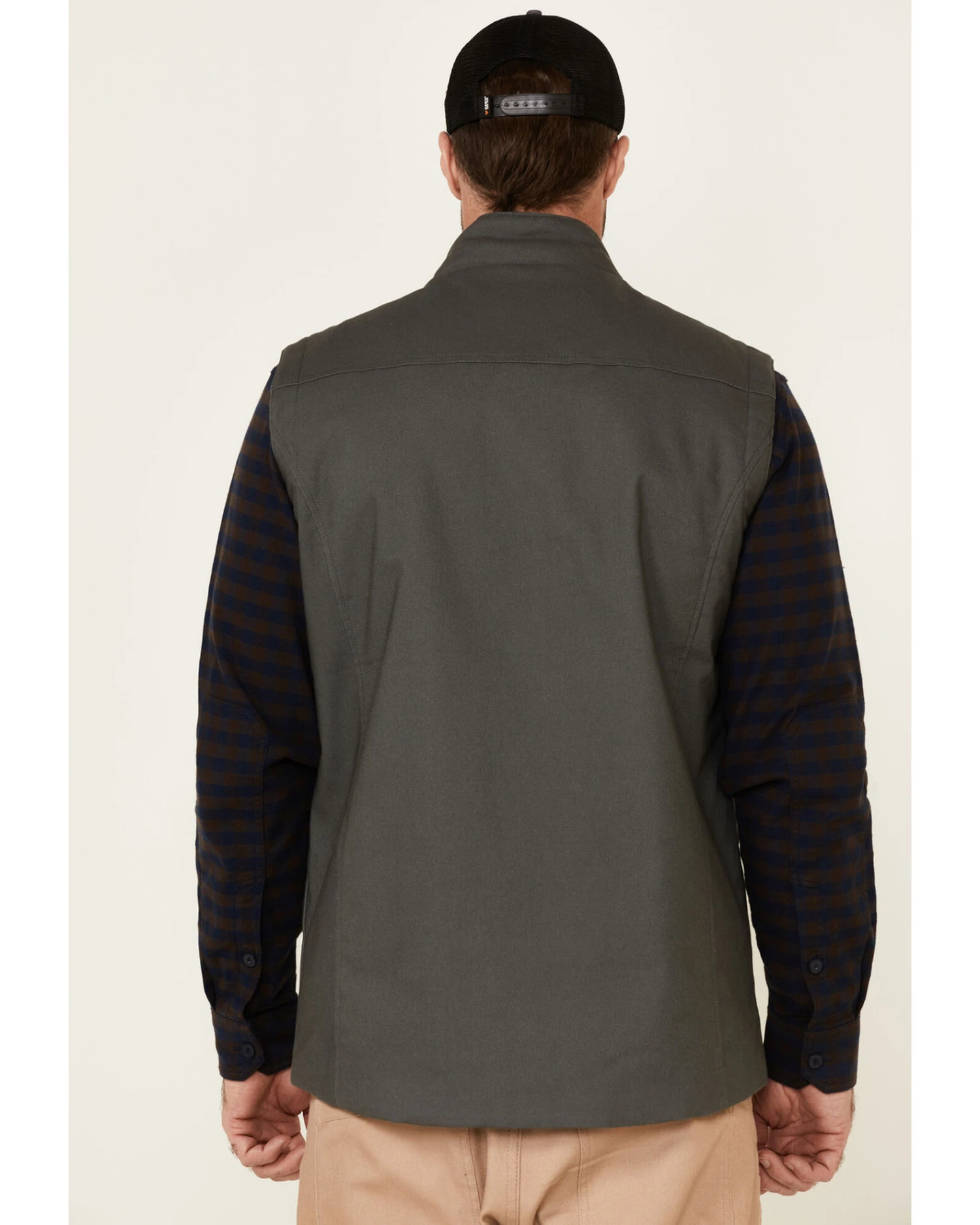 Hawx Men's Dark Gray Tejon Insulated Stretch Zip-Front Work Vest 4 Hawx Men's Dark Gray Tejon Insulated Stretch Zip-Front Work Vest - Image 2