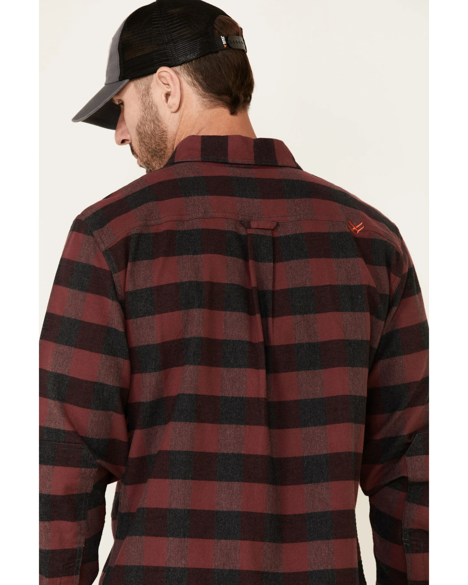 Hawx Men's Harris Stretch Plaid Print Long Sleeve Button Down Work Flannel Shirt - Tall 5 Hawx Men's Harris Stretch Plaid Print Long Sleeve Button Down Work Flannel Shirt - Tall - Image 3