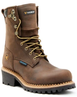Hawx Men's 8" Waterproof Logger Boots - Soft Toe 11 Hawx Men's 8" Waterproof Logger Boots - Soft Toe -StyleHub Shop 2000335844 200 P1