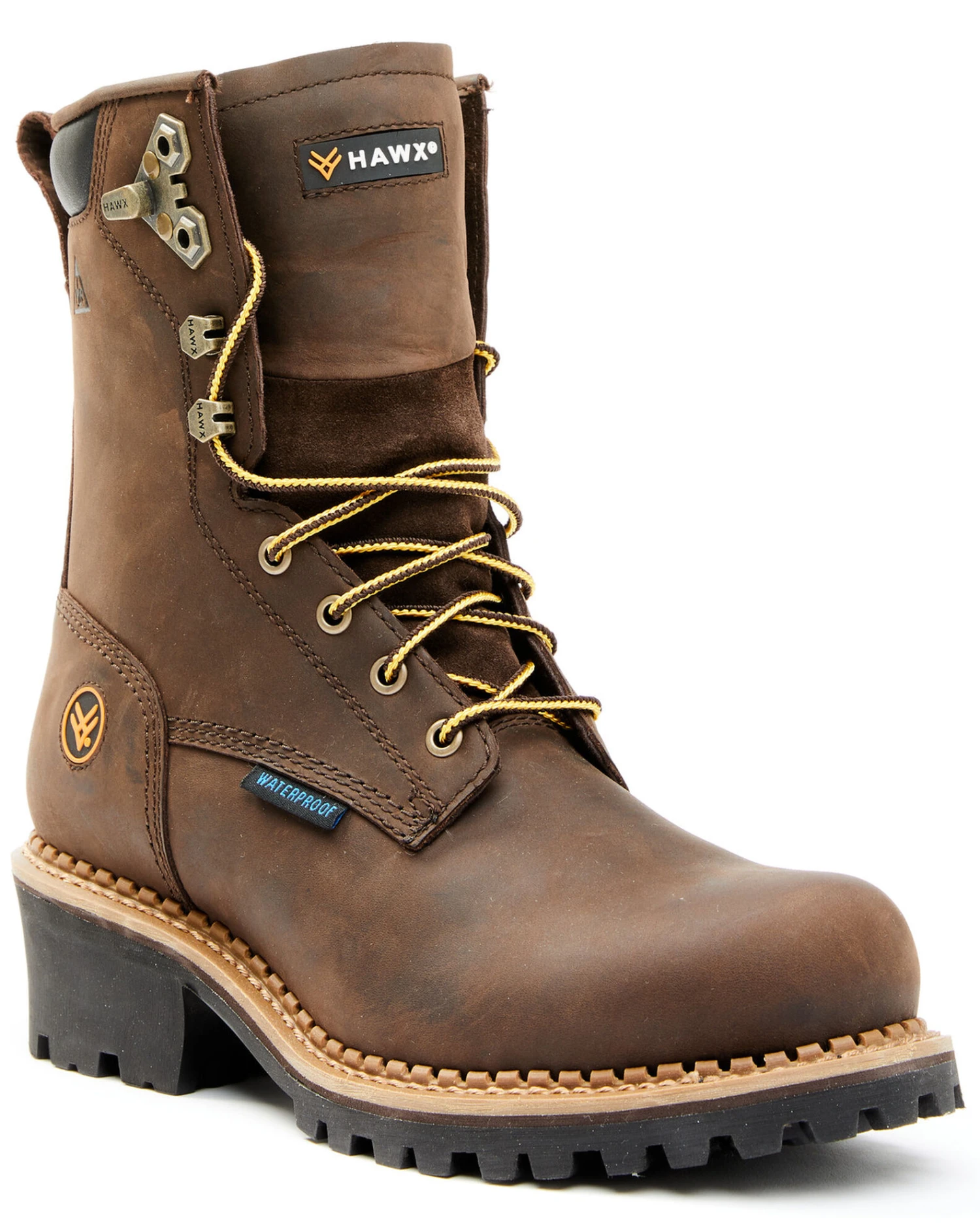 Hawx Men's 8" Waterproof Logger Boots - Soft Toe 5 Hawx Men's 8" Waterproof Logger Boots - Soft Toe - Image 3