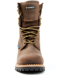 Hawx Men's 8" Waterproof Logger Boots - Soft Toe 14 Hawx Men's 8" Waterproof Logger Boots - Soft Toe -StyleHub Shop 2000335844 200 P4