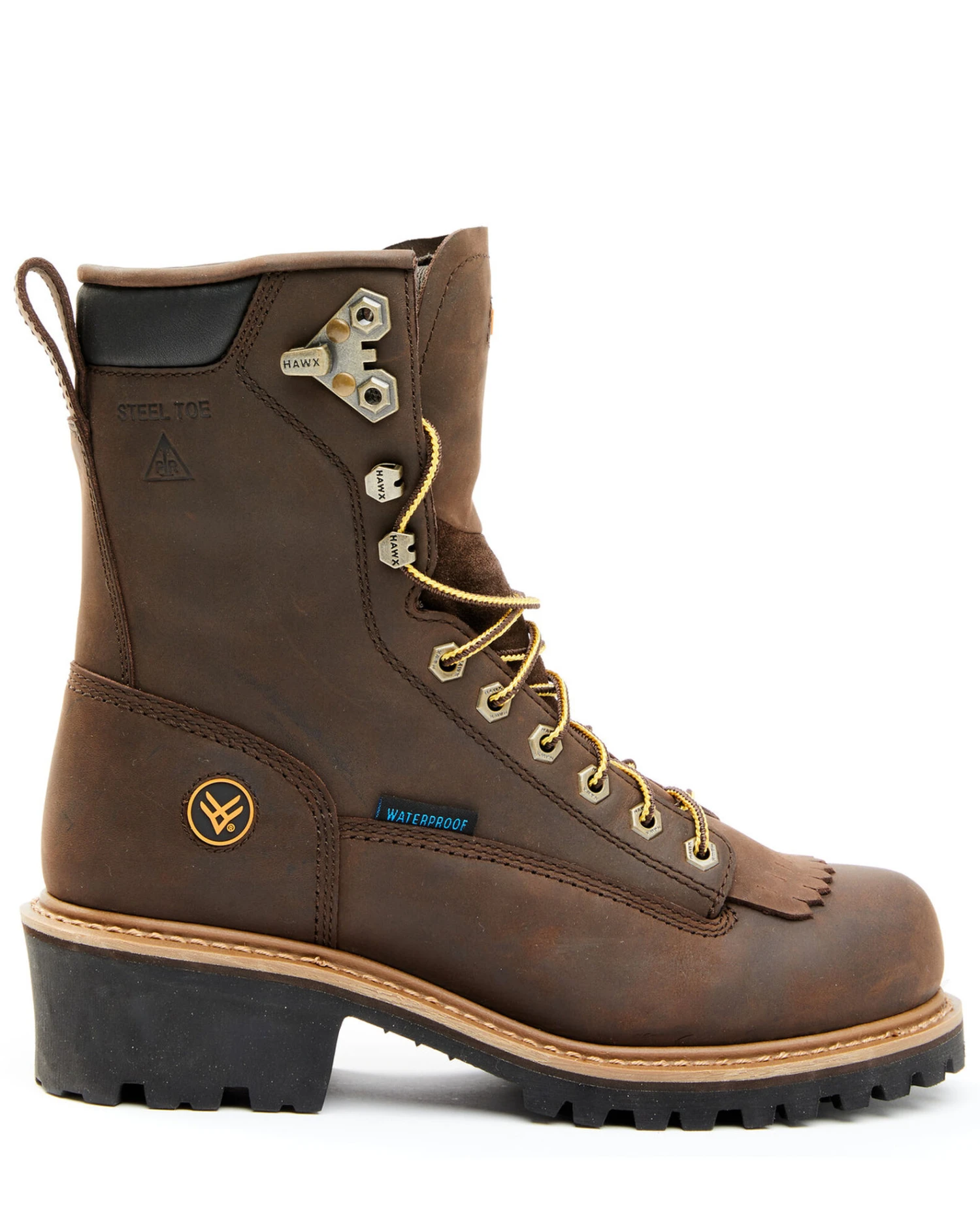 Hawx Men's 8" Waterproof Logger Boots - Steel Toe 7 Hawx Men's 8" Waterproof Logger Boots - Steel Toe - Image 5