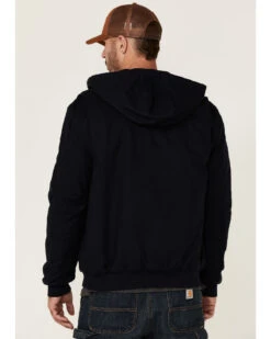 Hawx Men's Navy Pro Insulated Hooded Zip-Front Bomber Work Jacket 8 Hawx Men's Navy Pro Insulated Hooded Zip-Front Bomber Work Jacket -StyleHub Shop 2000342849 410 P4