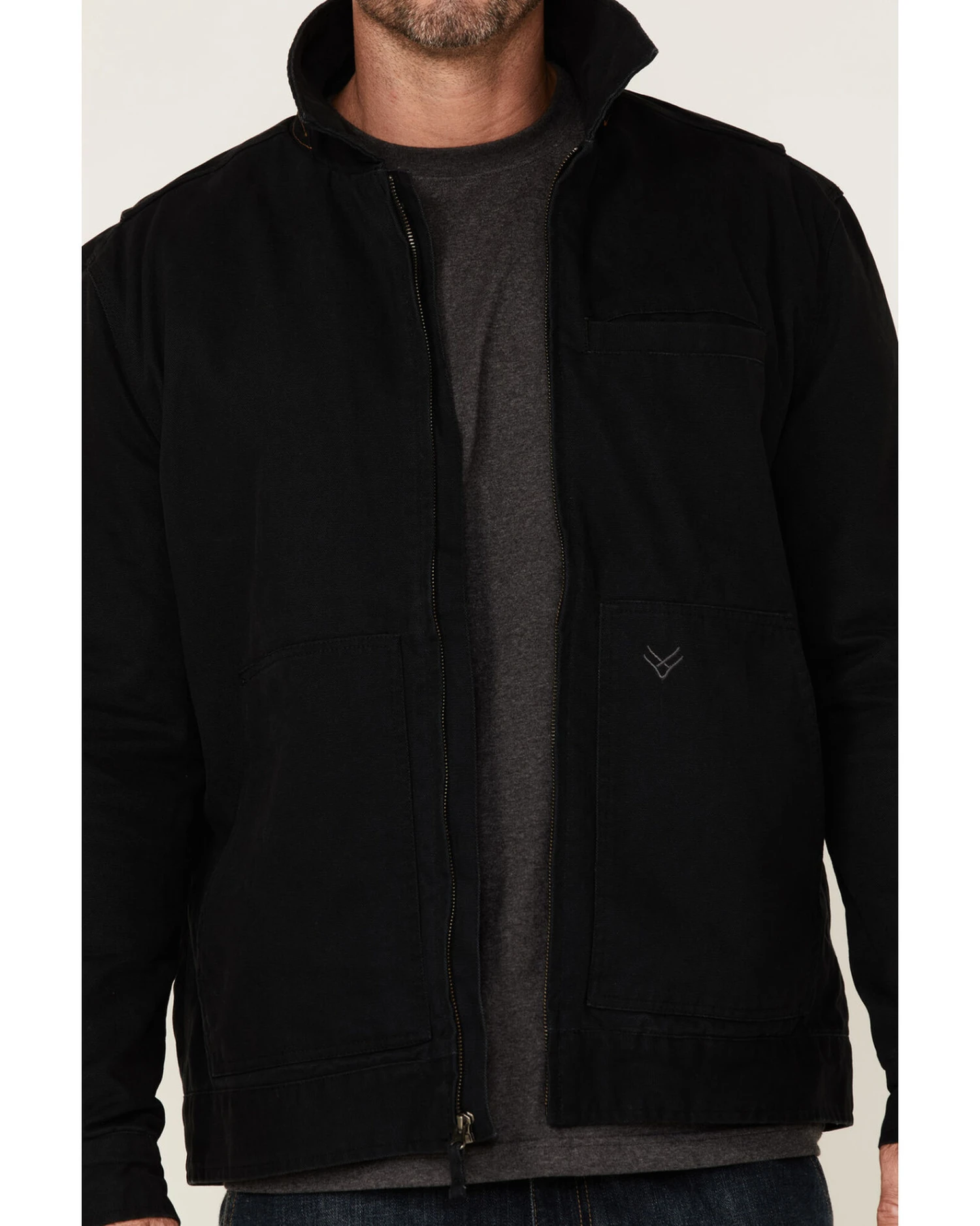 Hawx Men's Black Crawford Weathered Insulated Zip-Front Work Jacket 5 Hawx Men's Black Crawford Weathered Insulated Zip-Front Work Jacket - Image 3