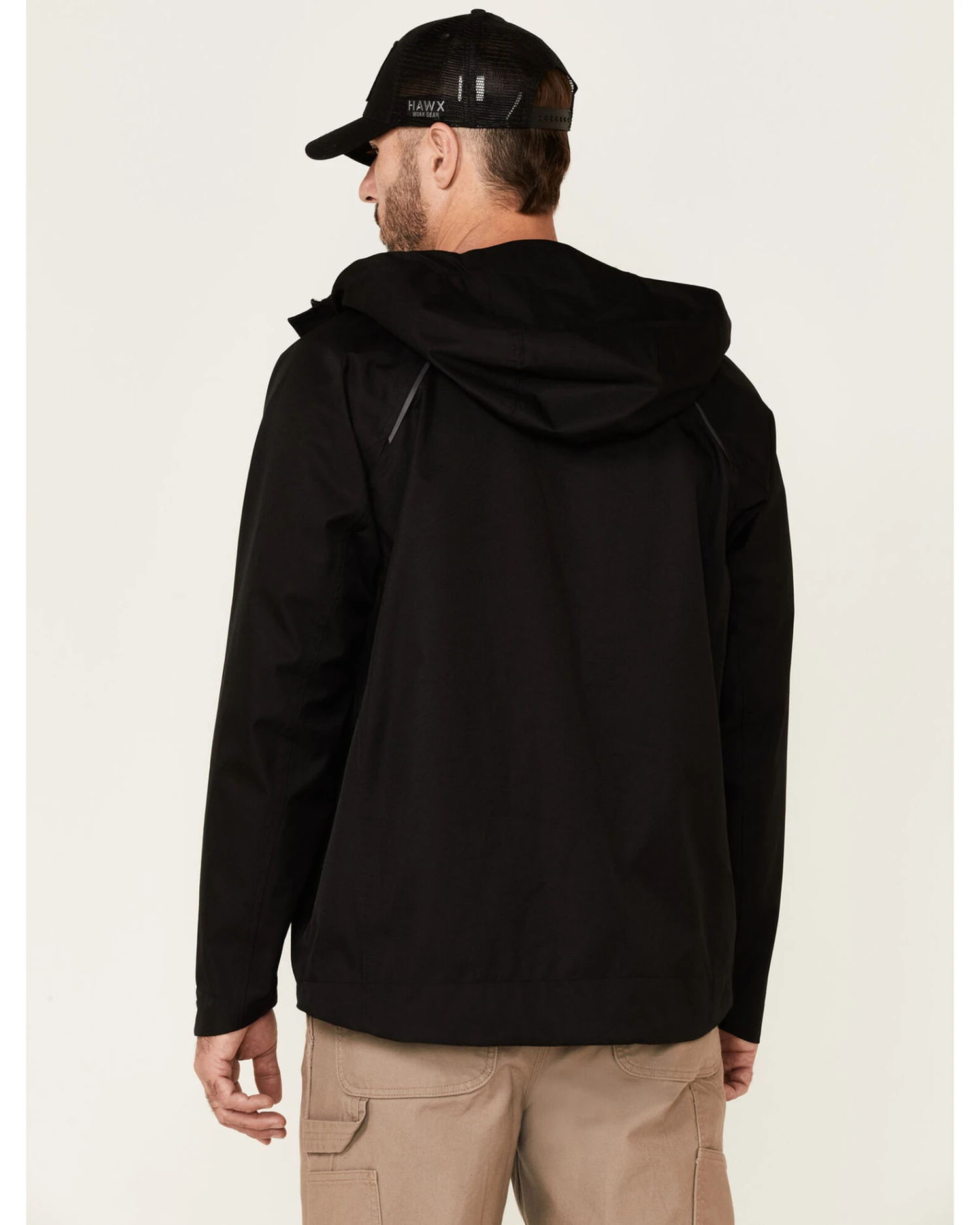 Hawx Men's Pro Elements Zip-Front Hooded Poly-Shell Work Jacket 6 Hawx Men's Pro Elements Zip-Front Hooded Poly-Shell Work Jacket - Image 4