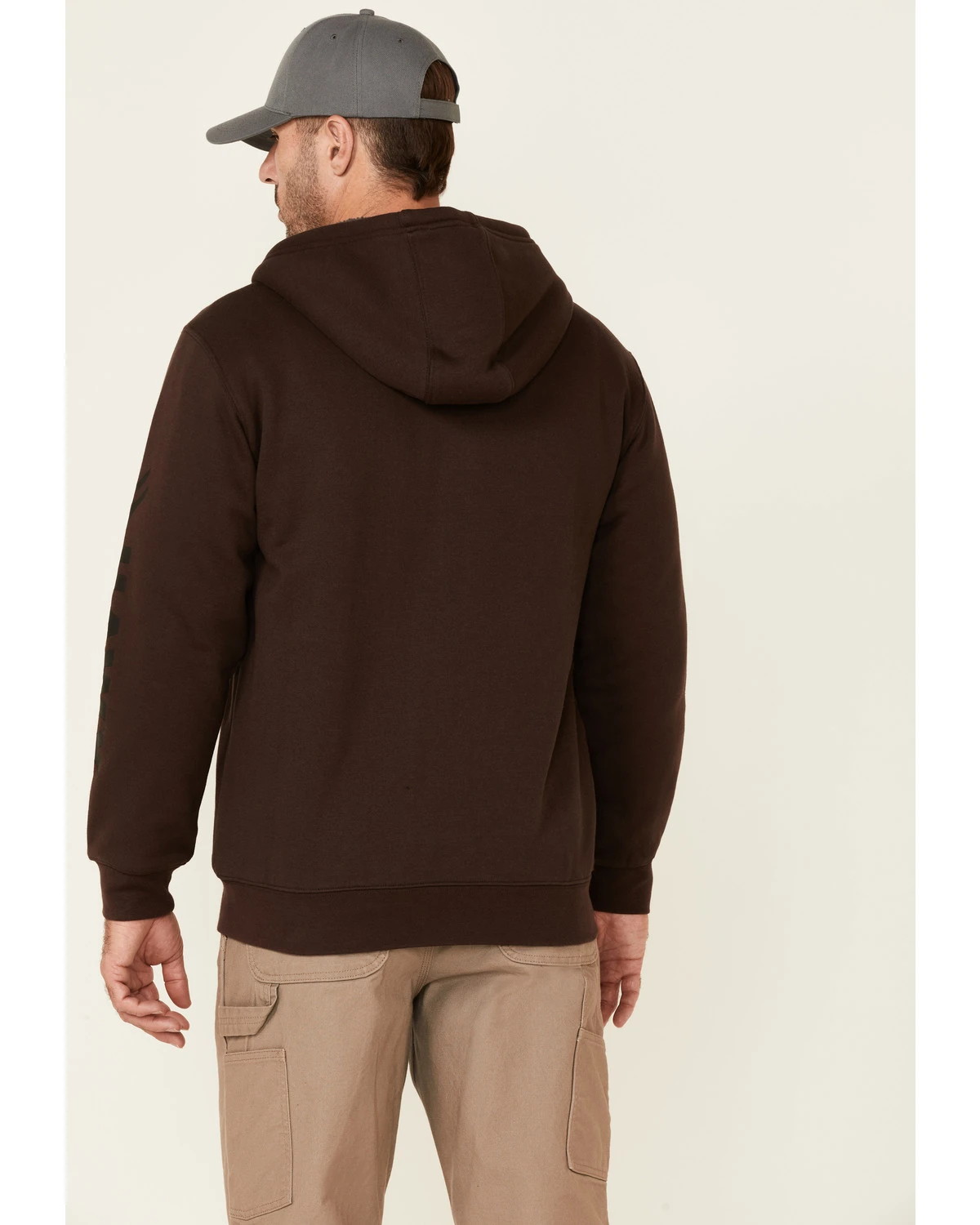 Hawx Men's Brown Martin Insulated Zip-Front Hooded Work Jacket 6 Hawx Men's Brown Martin Insulated Zip-Front Hooded Work Jacket - Image 4