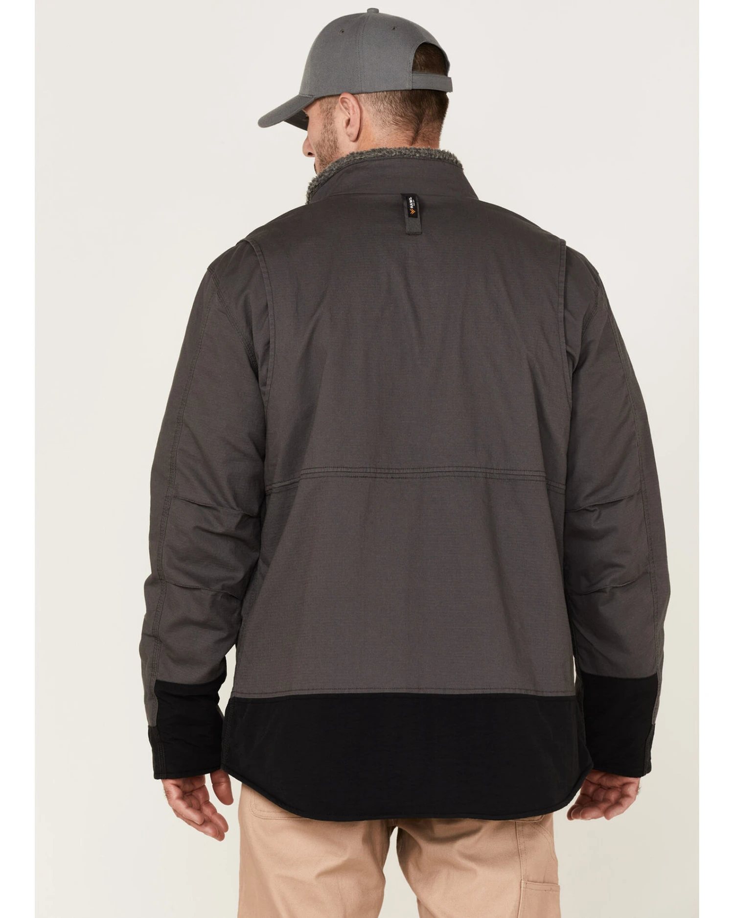 Hawx Men's Weather Ripstop Zip-Front Hooded Sherpa Work Jacket 4 Hawx Men's Weather Ripstop Zip-Front Hooded Sherpa Work Jacket - Image 2