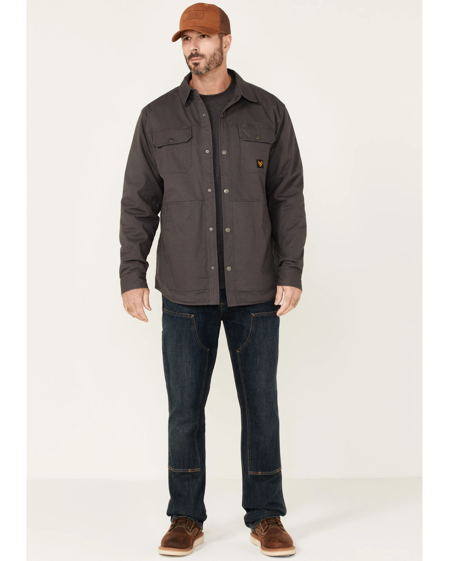 Hawx Men's Gordon Stretch Ripstop Snap-Down Work Shirt Jacket 4 Hawx Men's Gordon Stretch Ripstop Snap-Down Work Shirt Jacket - Image 2