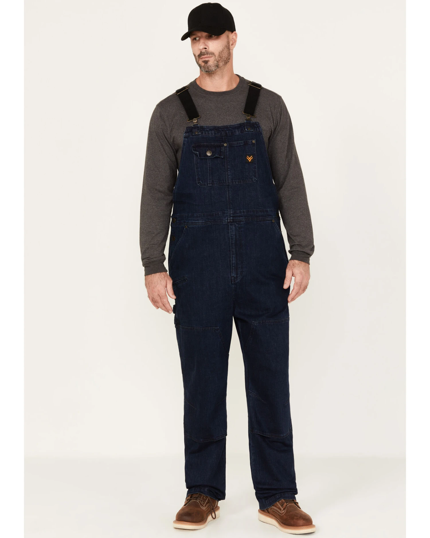 Hawx Men's Stretch Denim Bib Overalls 2 Hawx Men's Stretch Denim Bib Overalls
